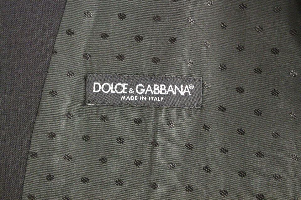Dolce &amp; Gabbana - Gilet élégant en laine noire pour robe de soirée