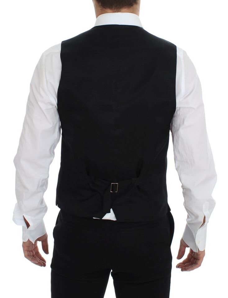 Dolce &amp; Gabbana Élégant gilet en laine grise