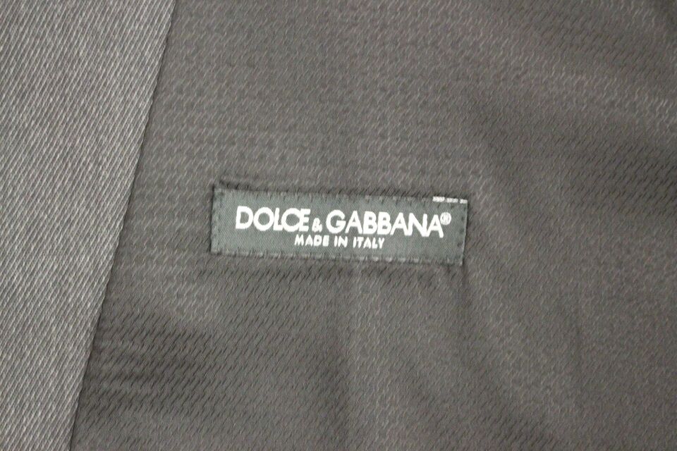 Dolce &amp; Gabbana Élégant gilet formel en laine grise