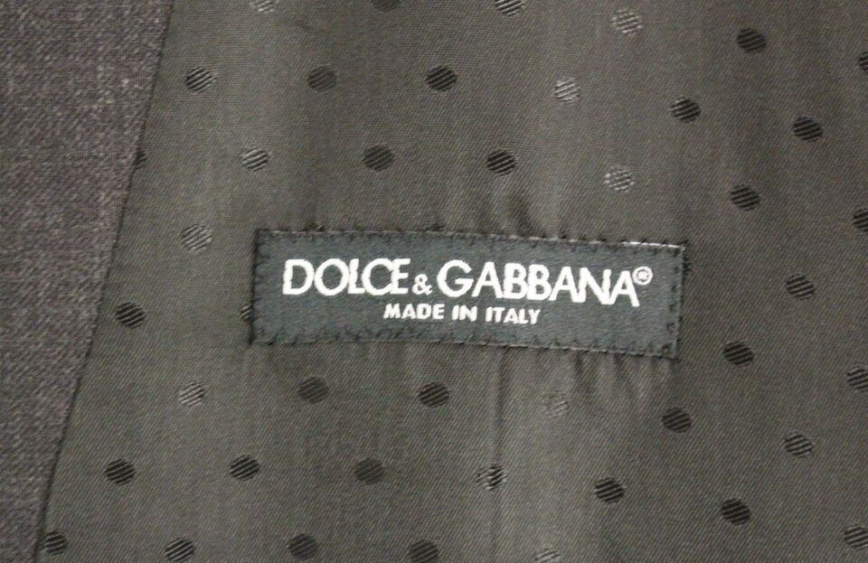 Dolce &amp; Gabbana - Gilet élégant en laine grise pour robe de soirée