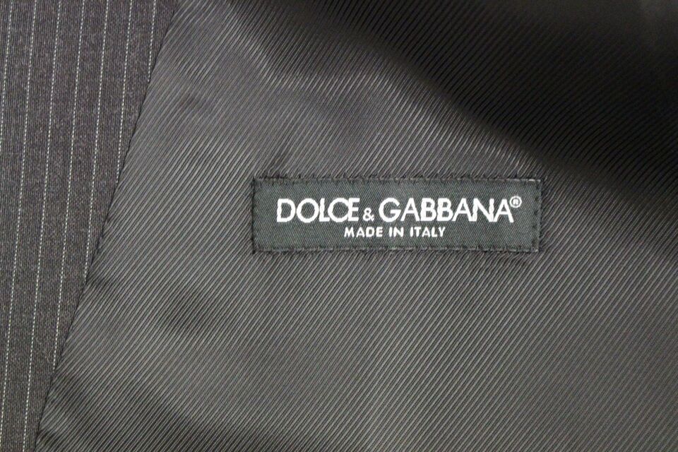 Dolce &amp; Gabbana - Robe gilet élégante à rayures grises