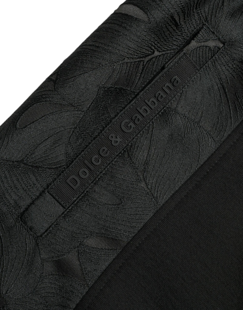 Dolce &amp; Gabbana Elegante schwarze Jogginghose mit Leopardenmuster