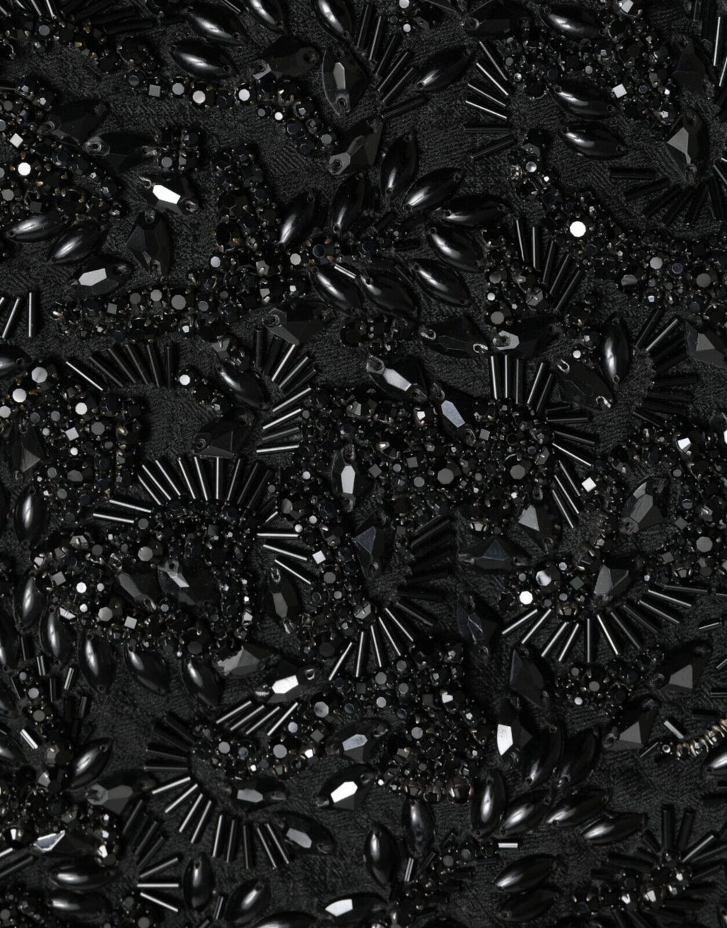 Jupe de défilé noire ornée de cristaux Dolce &amp; Gabbana