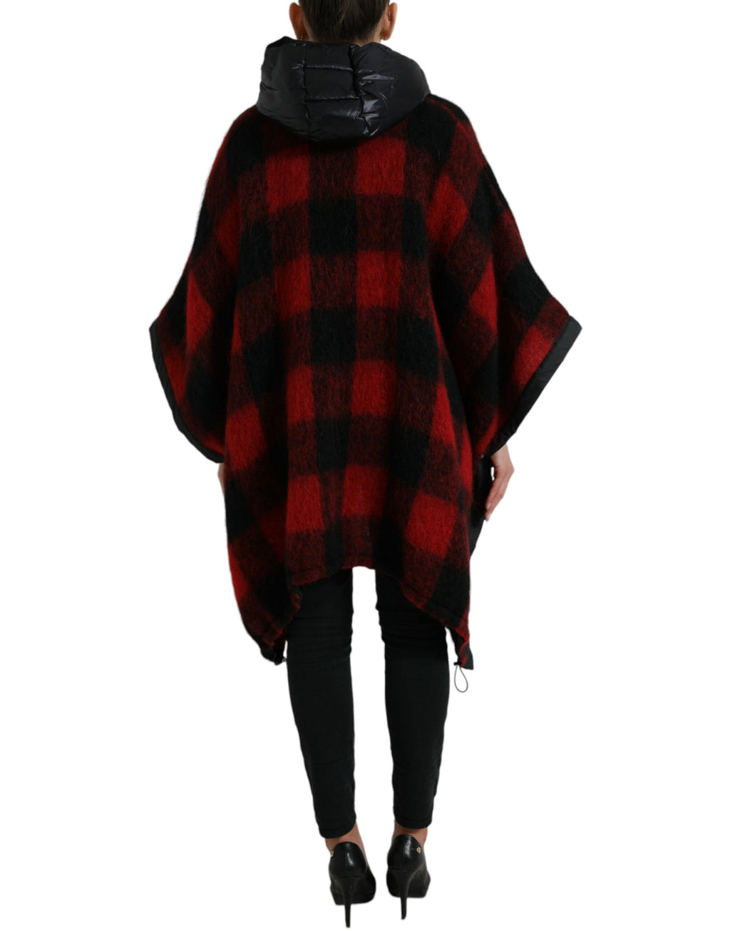 Dolce &amp; Gabbana Élégante veste poncho à carreaux Buffalo