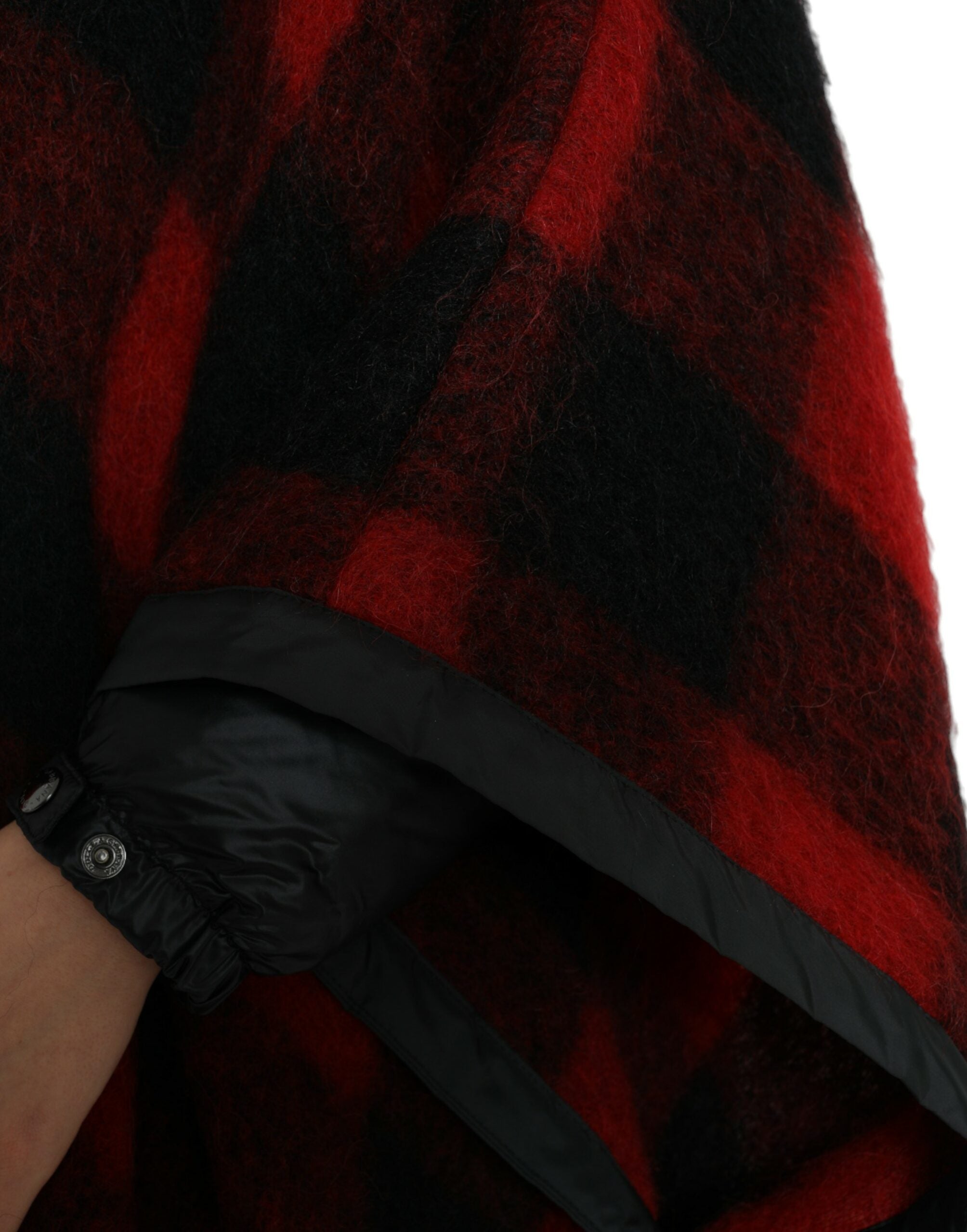 Dolce &amp; Gabbana Élégante veste poncho à carreaux Buffalo