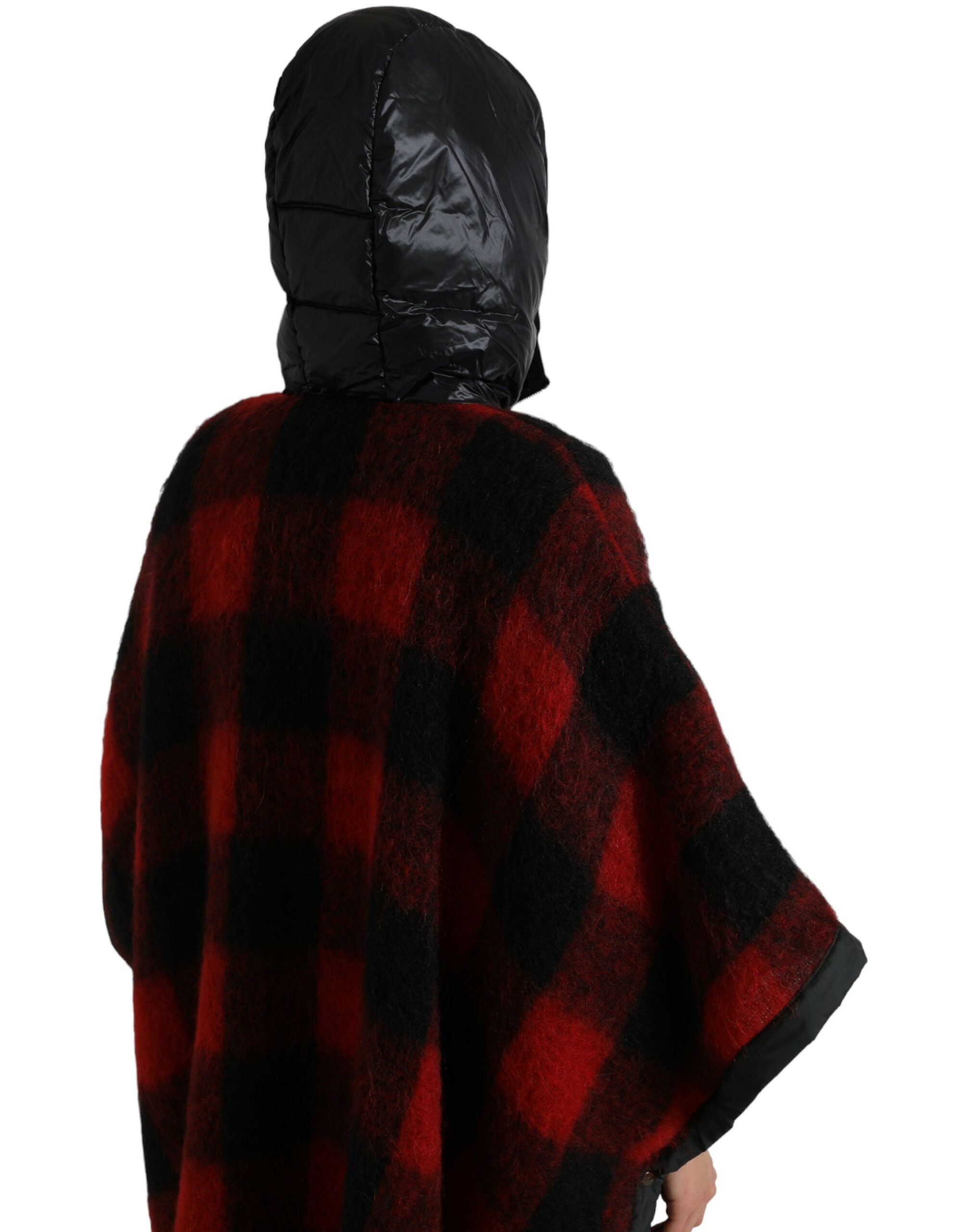 Dolce &amp; Gabbana Élégante veste poncho à carreaux Buffalo