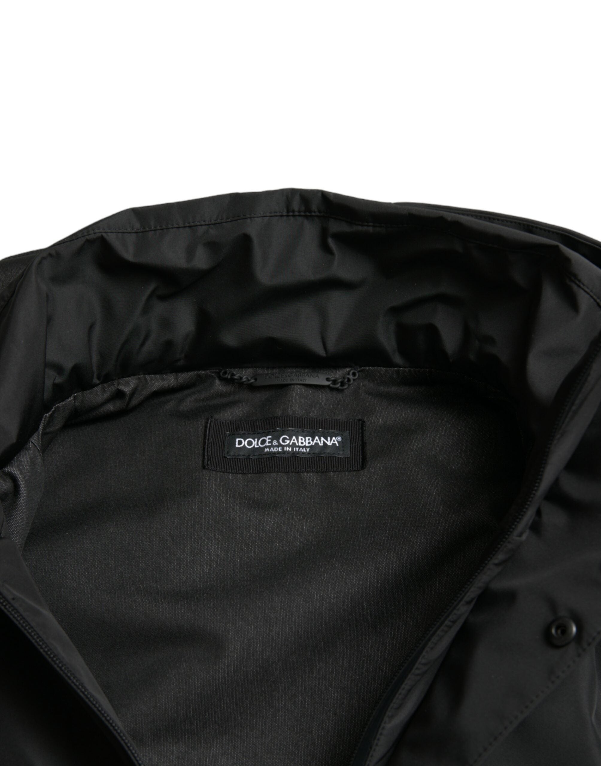 Veste coupe-vent noire élégante Dolce &amp; Gabbana