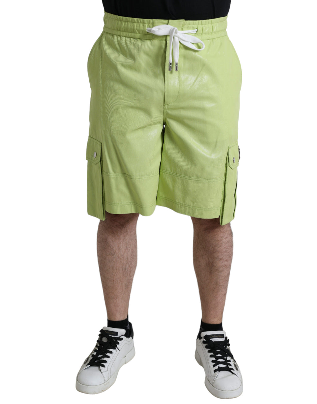 Bermuda chic en coton vert clair Dolce &amp; Gabbana