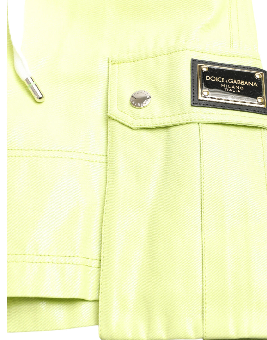 Bermuda chic en coton vert clair Dolce &amp; Gabbana