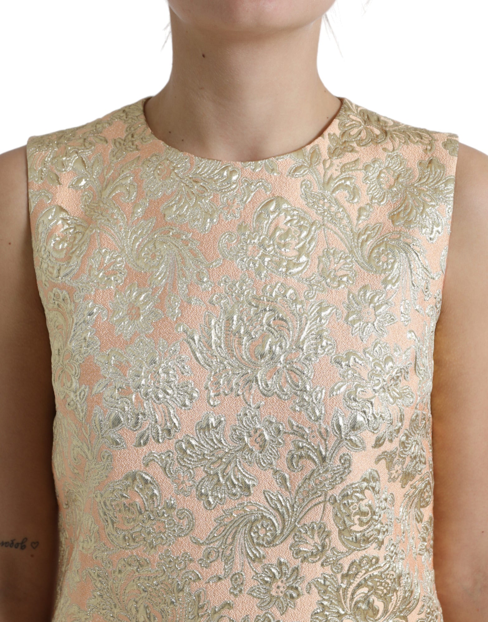 Dolce &amp; Gabbana Elegantes Mini-Lurex-Jacquardkleid