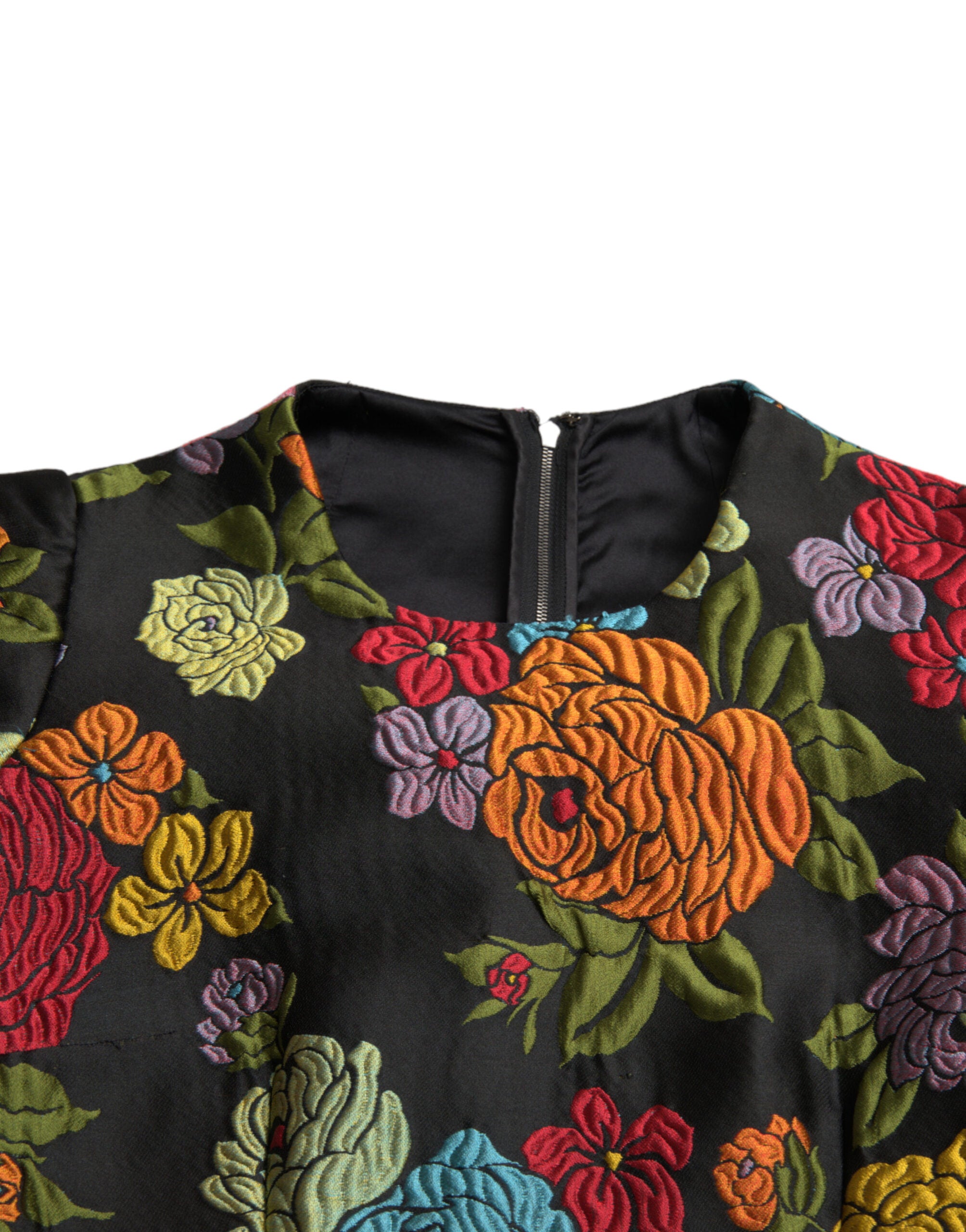 Dolce &amp; Gabbana – Elegantes Bleistiftkleid mit Blumenstickerei