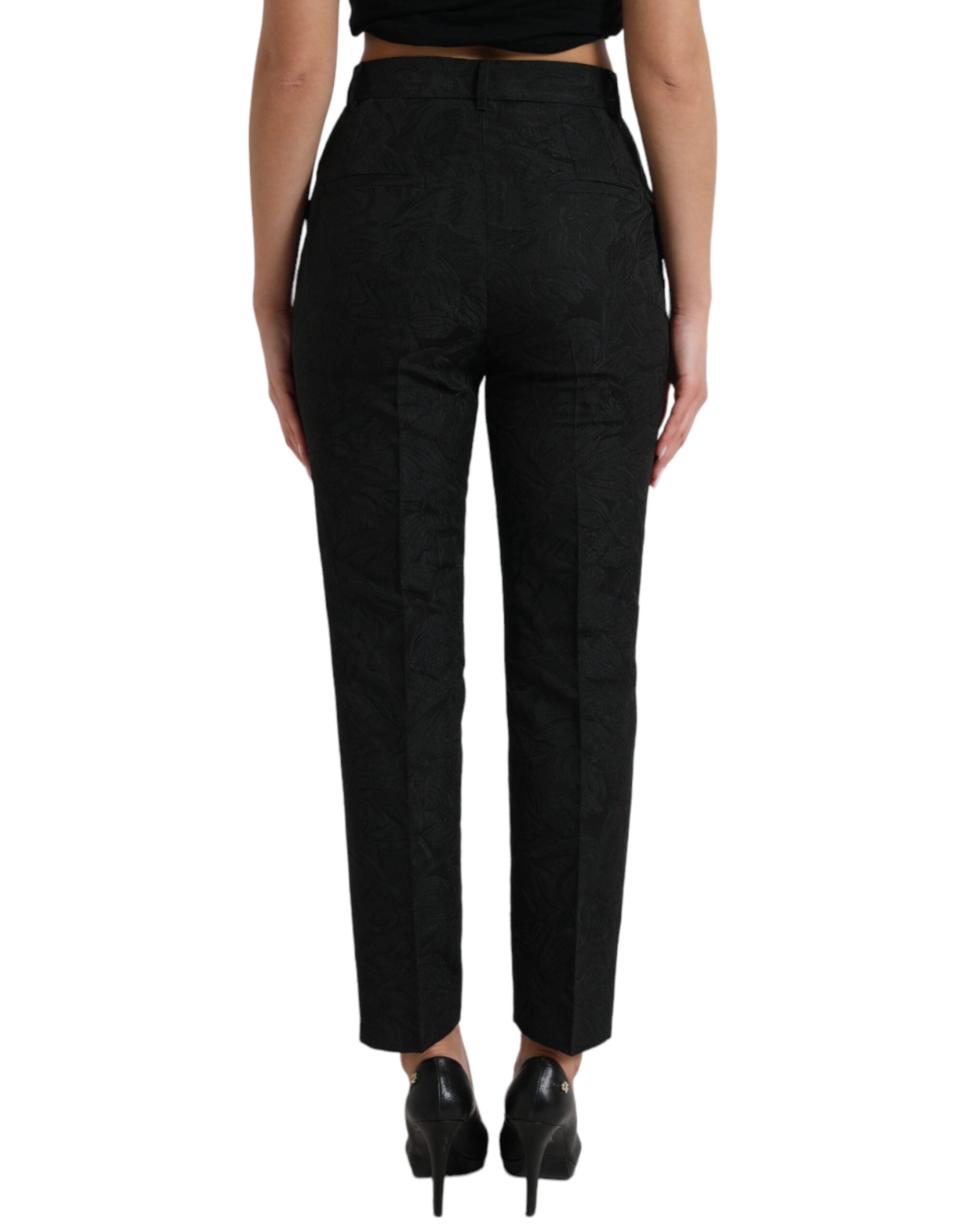 Dolce &amp; Gabbana – Elegante Hose mit hoher Taille und konischem Schnitt