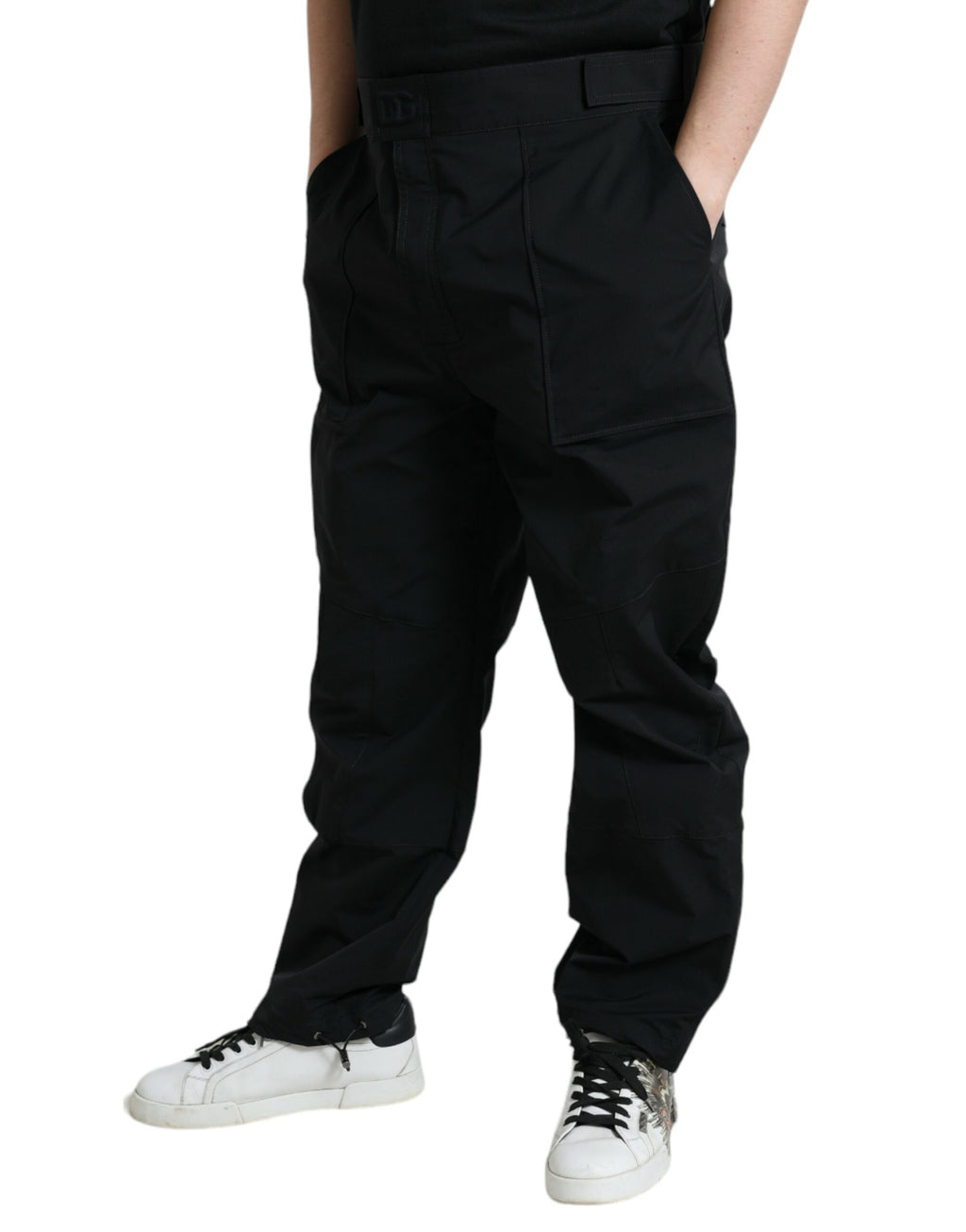 Dolce &amp; Gabbana Elegante, lässige, schwarze, gerade Hose