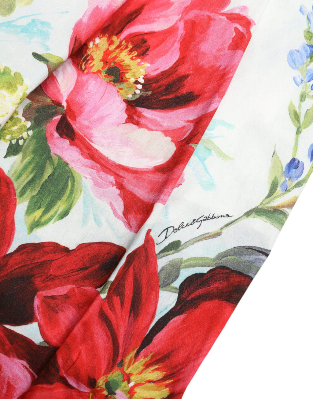 Dolce &amp; Gabbana – Hose mit weitem Bein und Blumenmuster und hoher Taille