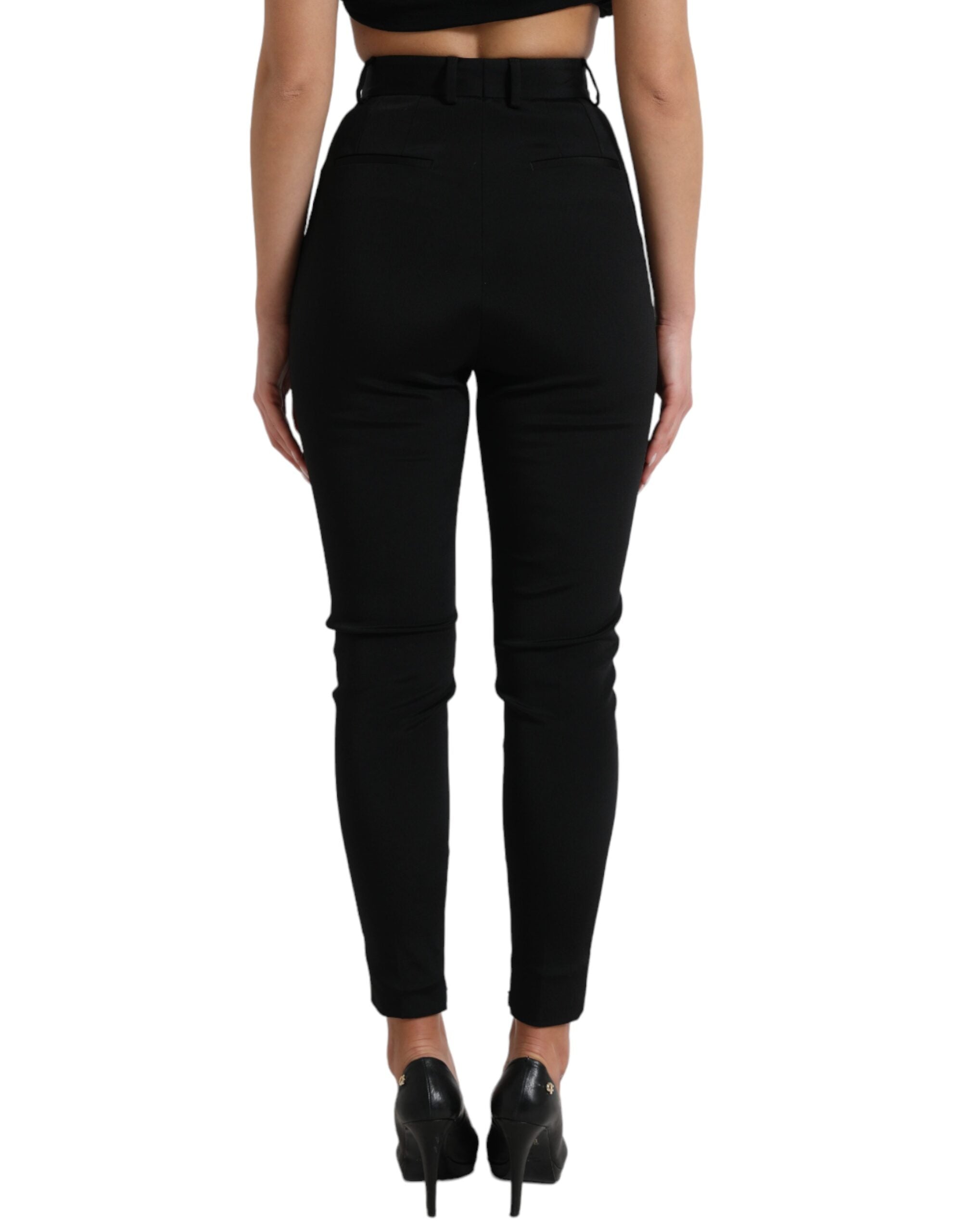 Dolce &amp; Gabbana Elegante Skinny-Hose mit hoher Taille