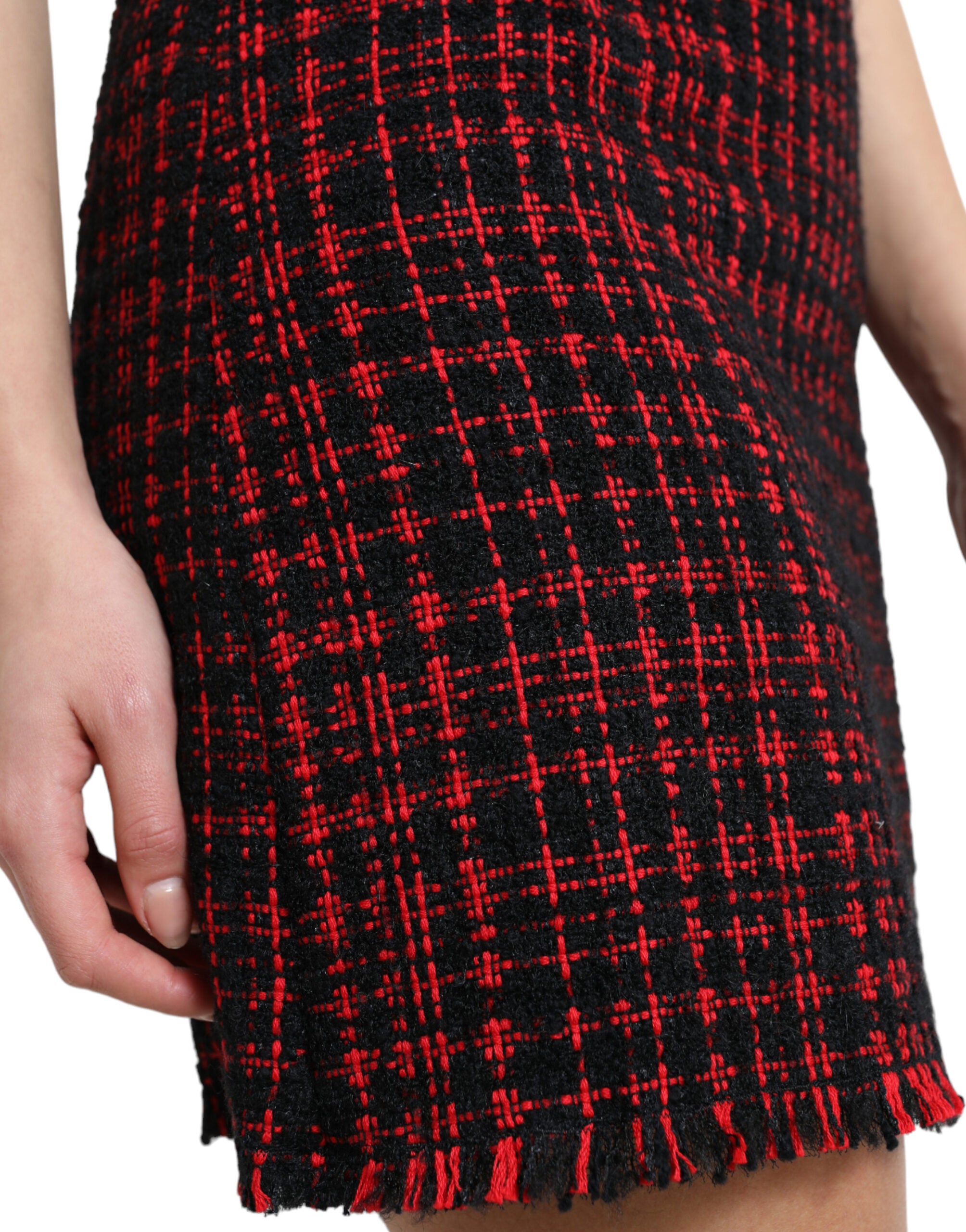 Mini-jupe taille haute à motif tartan Dolce &amp; Gabbana