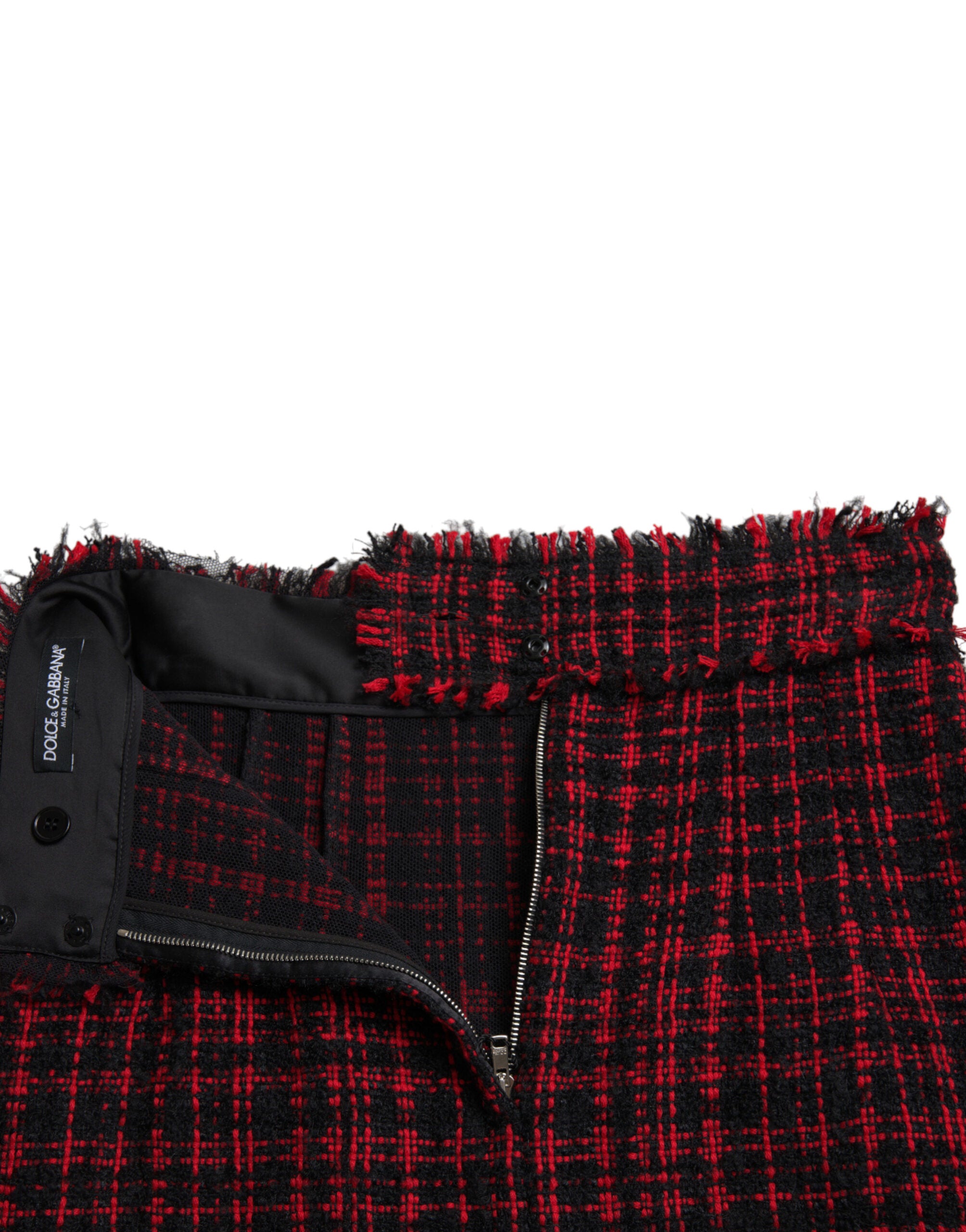 Mini-jupe taille haute à motif tartan Dolce &amp; Gabbana