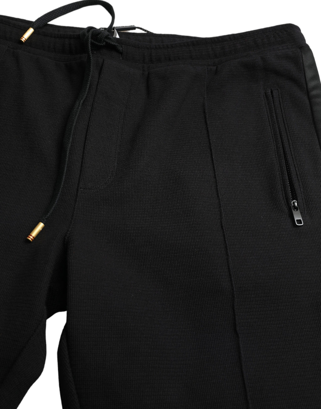 Dolce &amp; Gabbana Elegante Jogginghose aus schwarzer Baumwollmischung