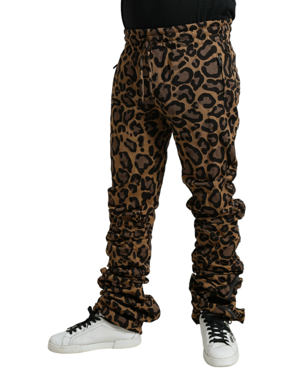 Pantalon de jogging imprimé léopard chic Dolce &amp; Gabbana
