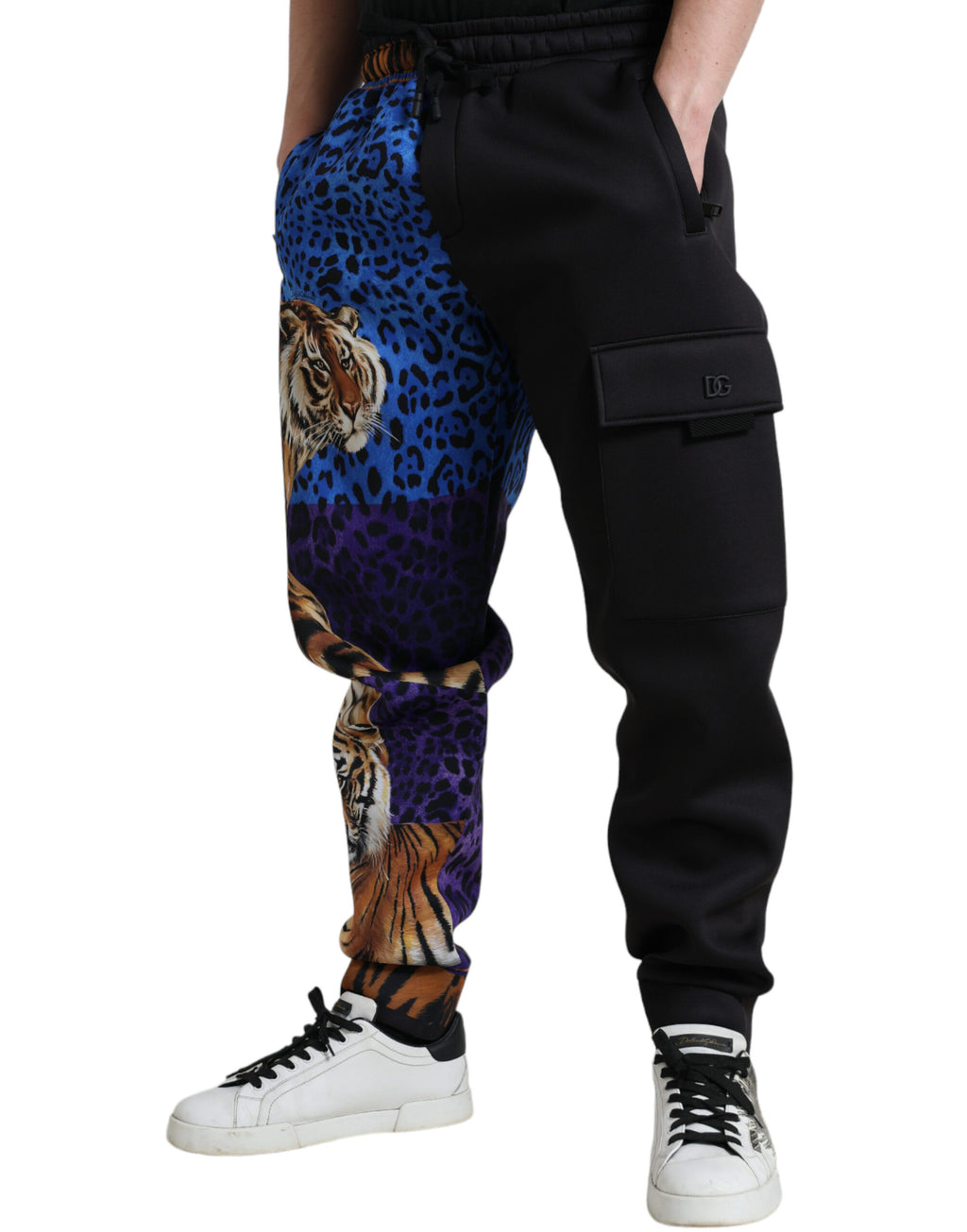 Pantalon de jogging élégant à imprimé tigre Dolce &amp; Gabbana