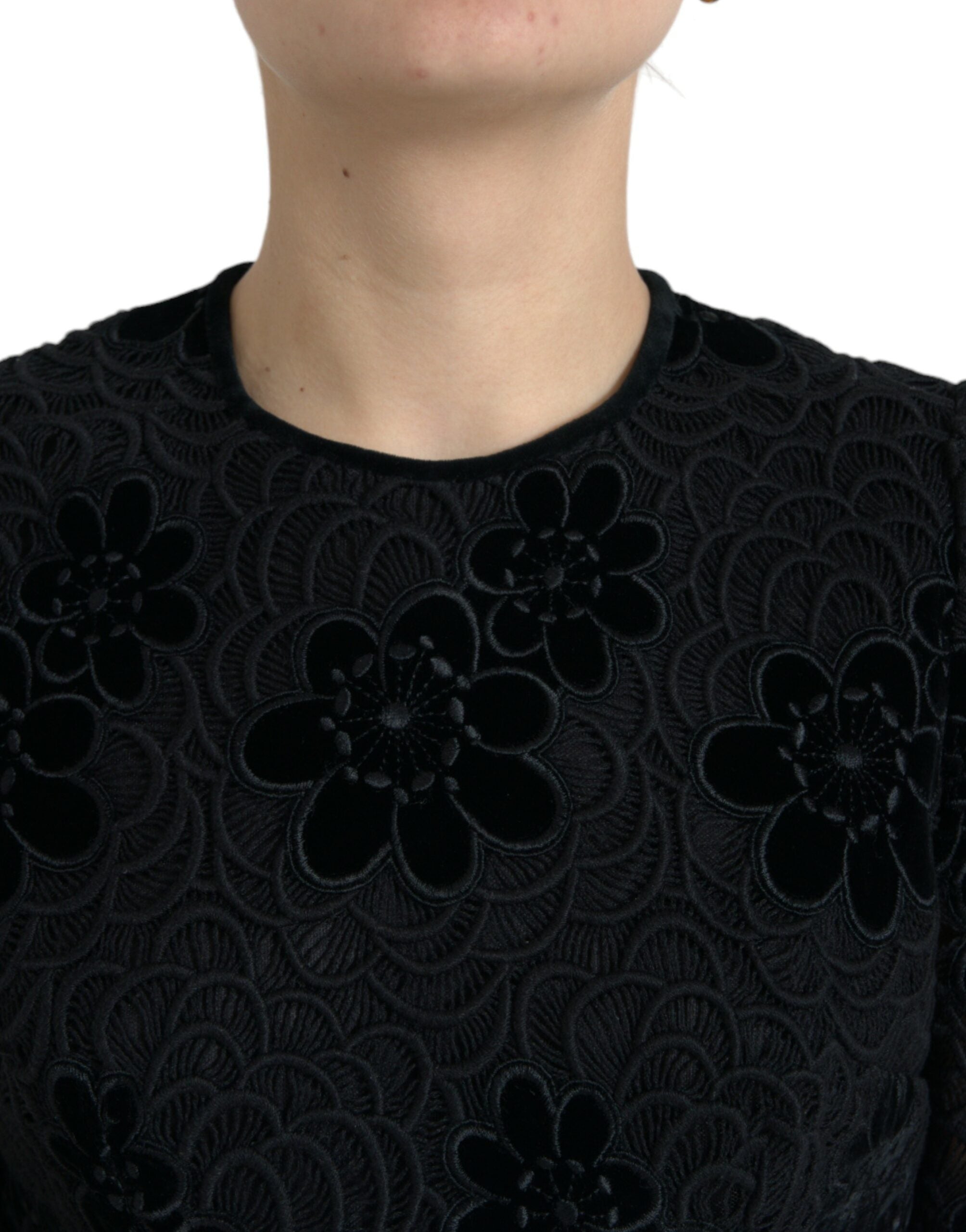 Robe fourreau élégante en dentelle florale Dolce &amp; Gabbana