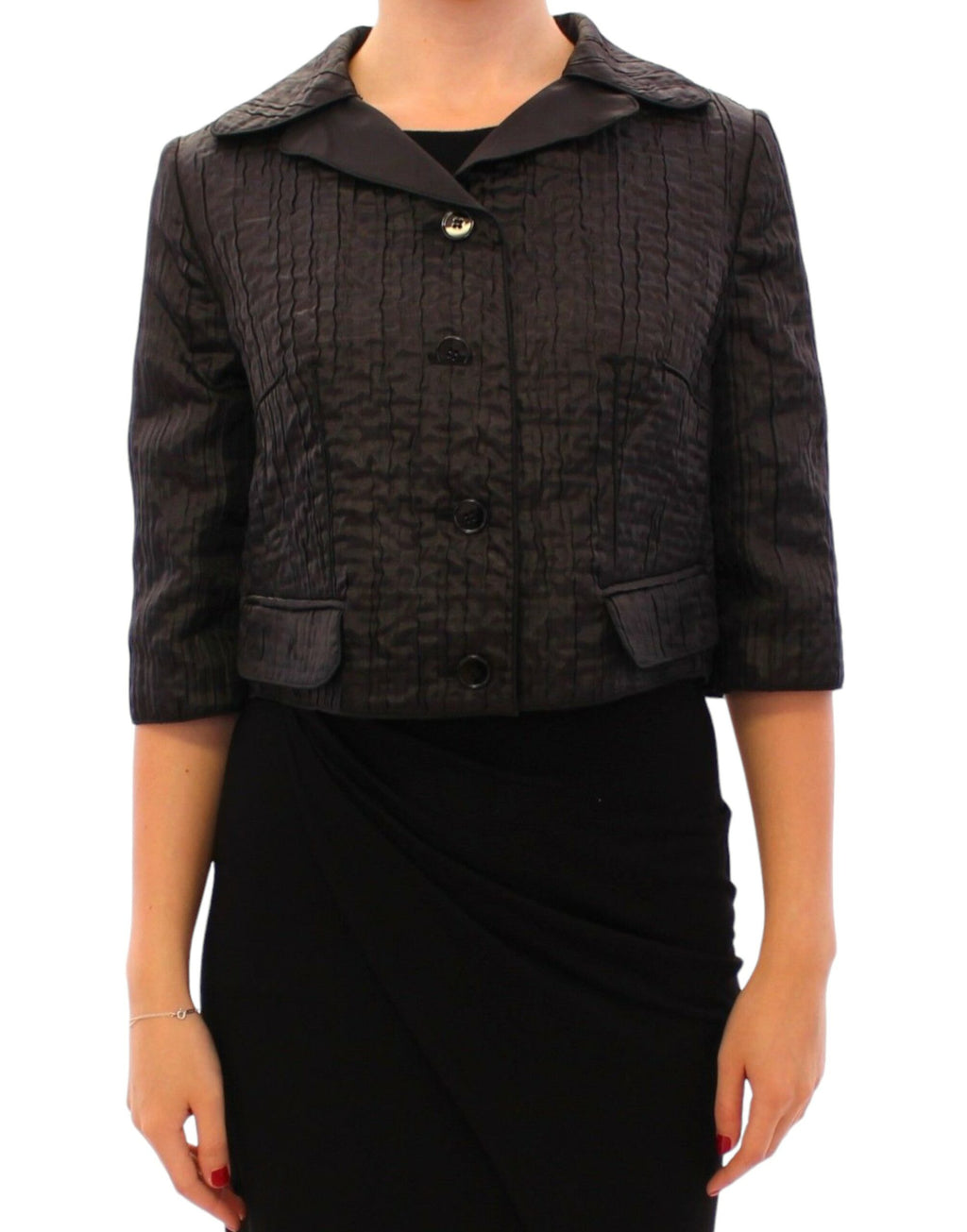 Dolce &amp; Gabbana Elegante schwarze Bolero-Jacke