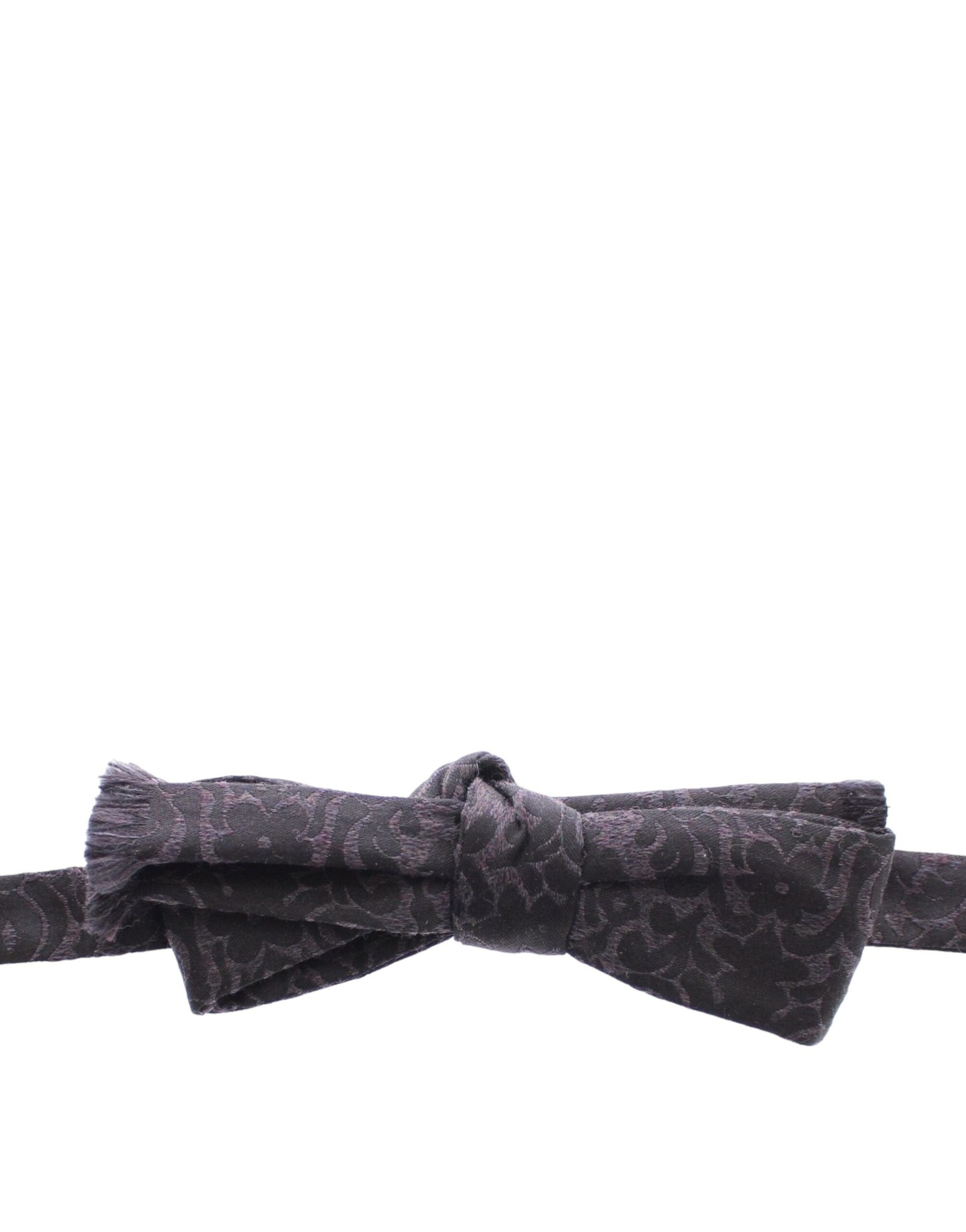 Dolce &amp; Gabbana – Elegante schwarze Fliege aus Seiden-Wollmischung mit Paisleymuster