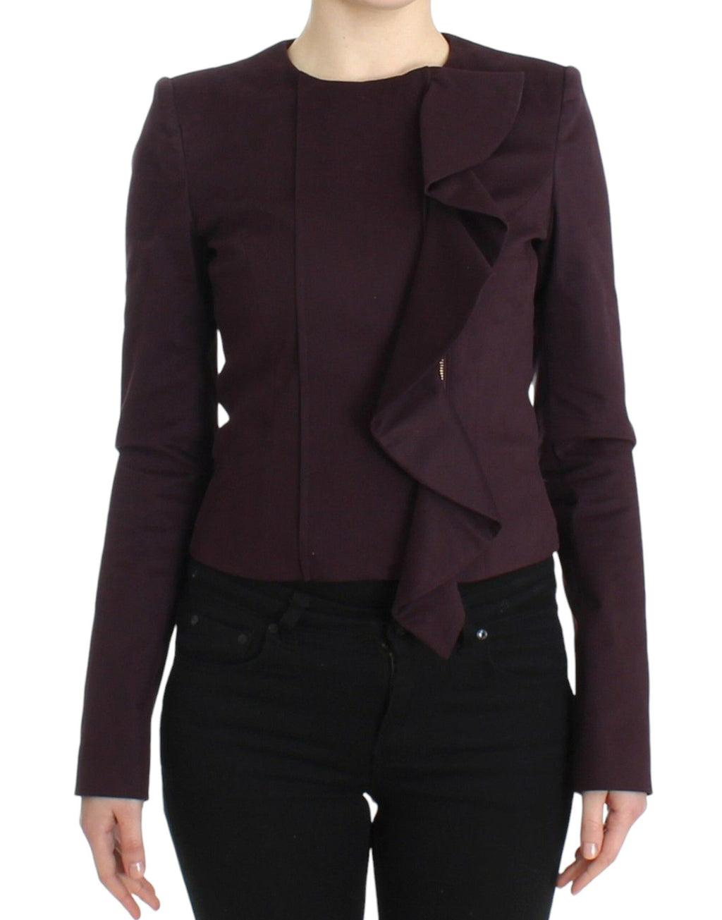 GF Ferre Eleganter Blazer aus violetter Baumwollmischung