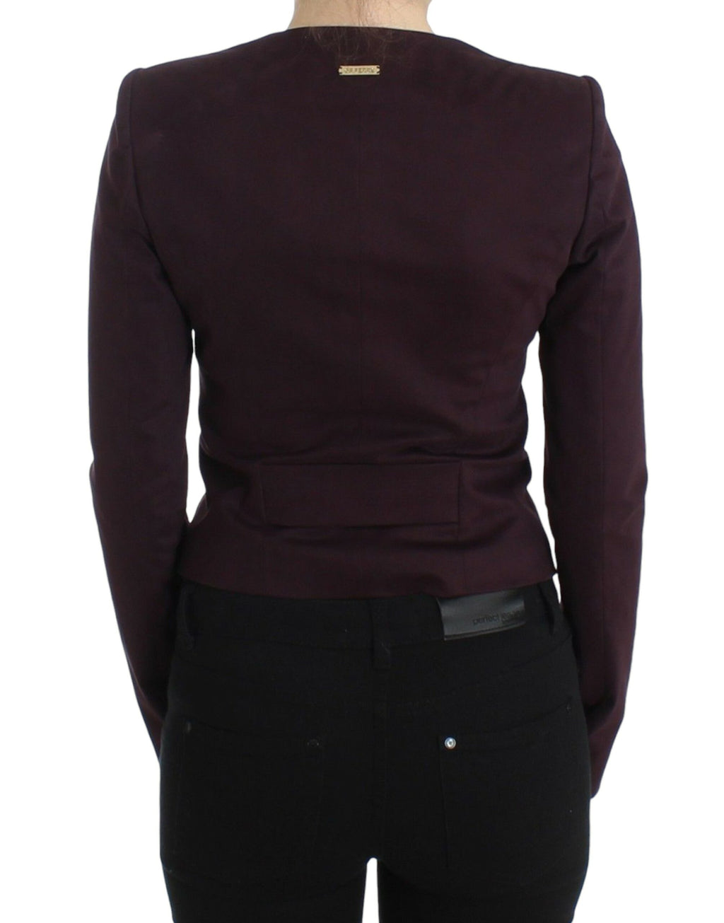 GF Ferre Eleganter Blazer aus violetter Baumwollmischung