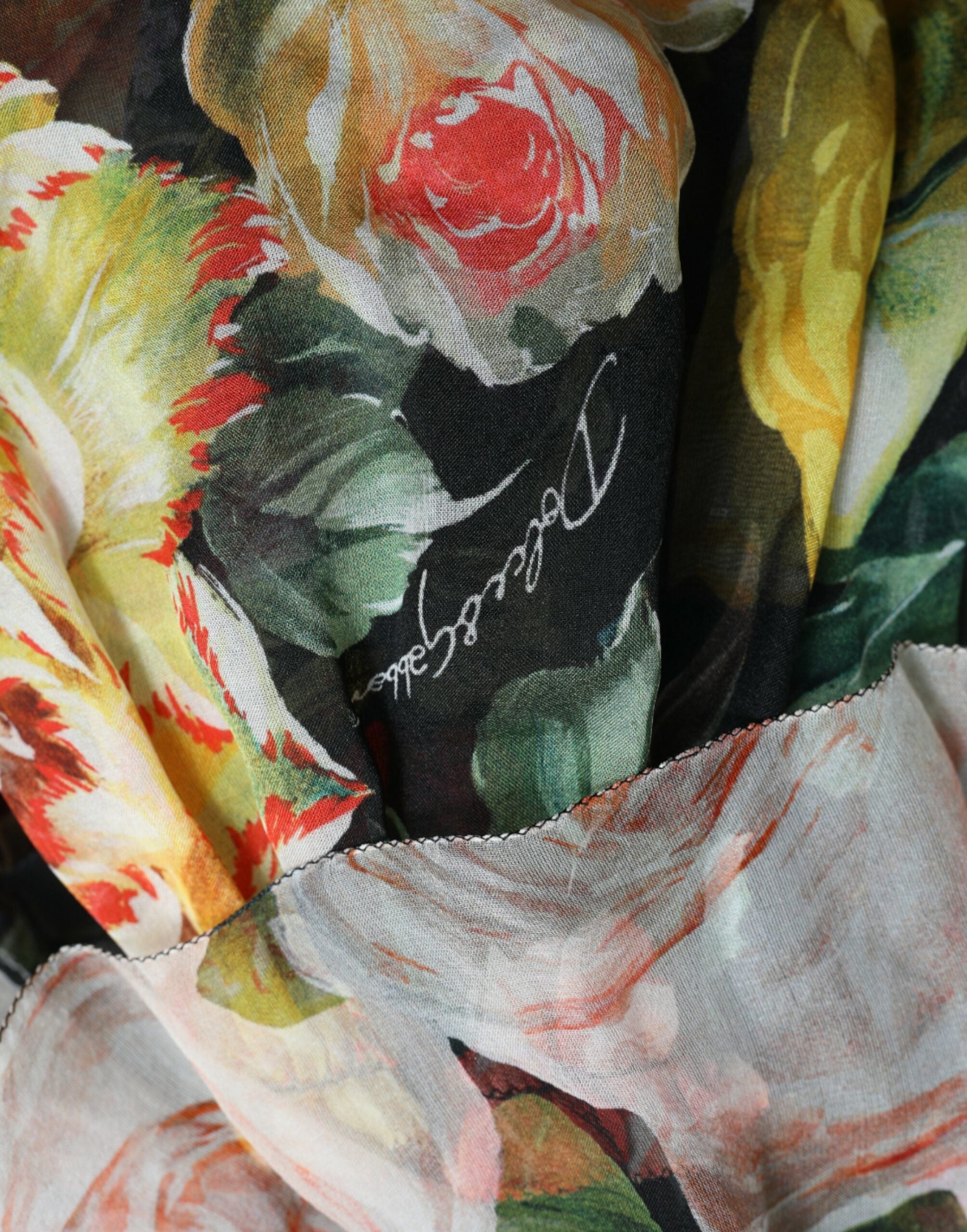 Dolce &amp; Gabbana – Maxikleid aus Seide mit Blumenmuster