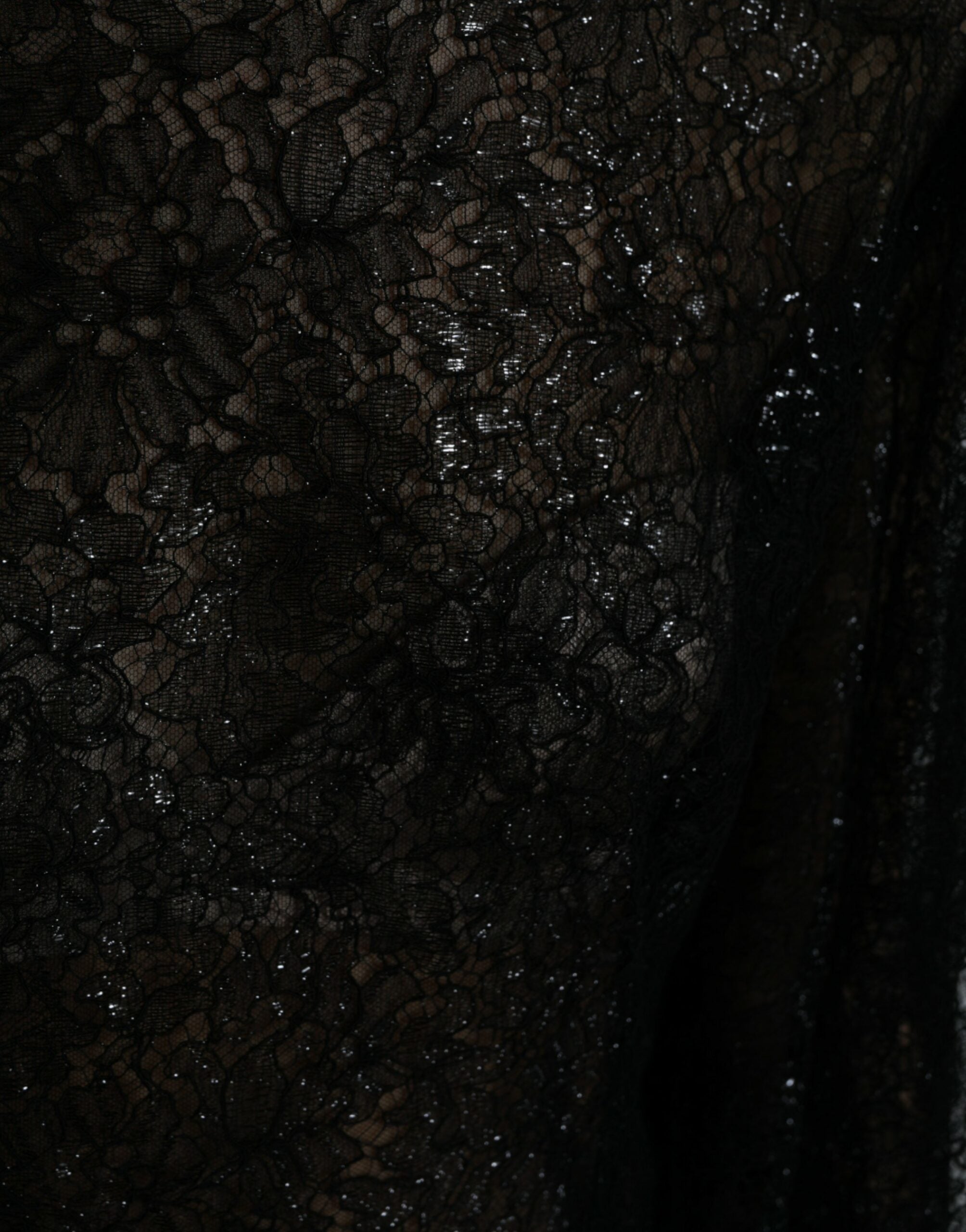 Robe midi élégante en dentelle florale Dolce &amp; Gabbana