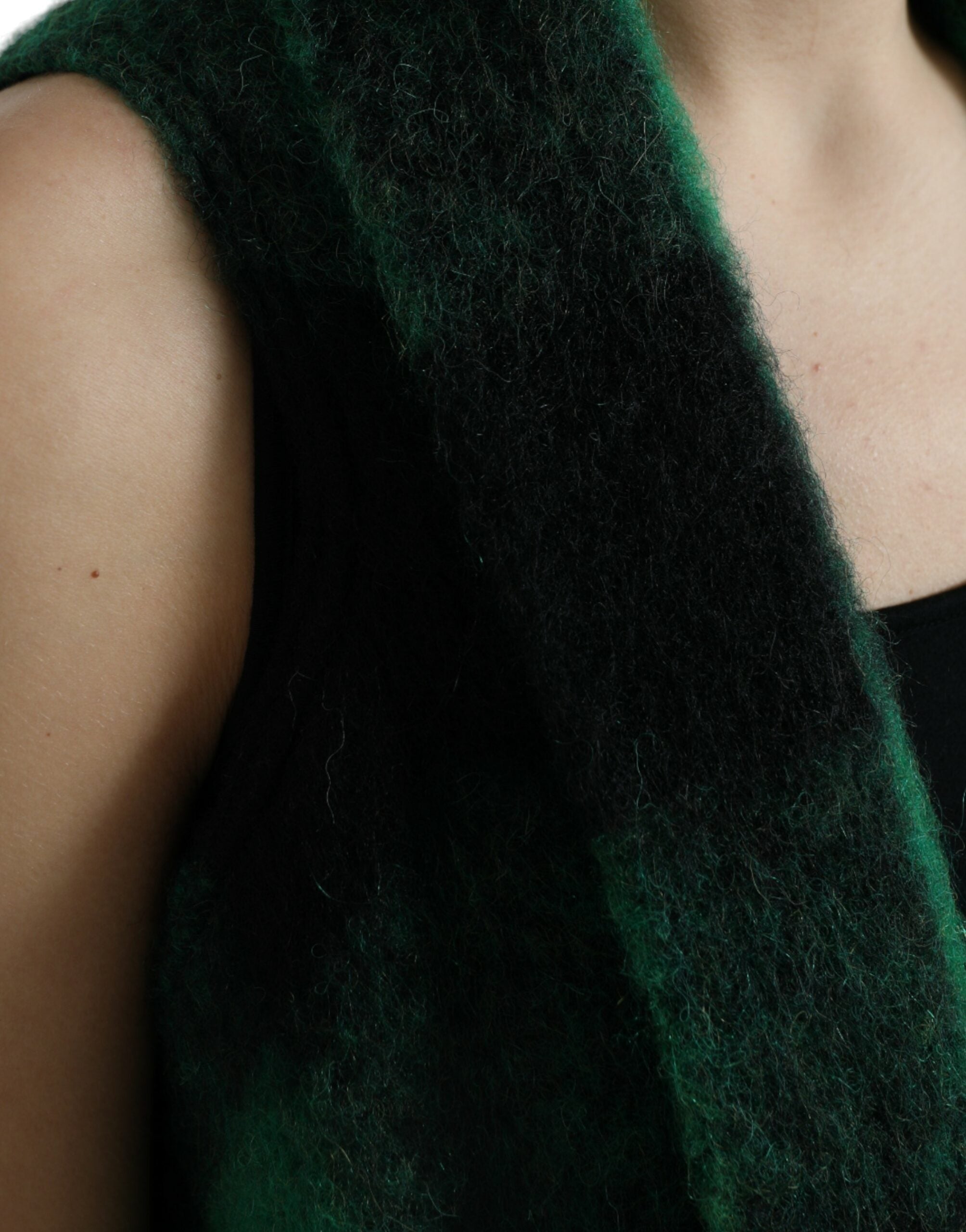 Veste poncho élégante à carreaux Dolce &amp; Gabbana