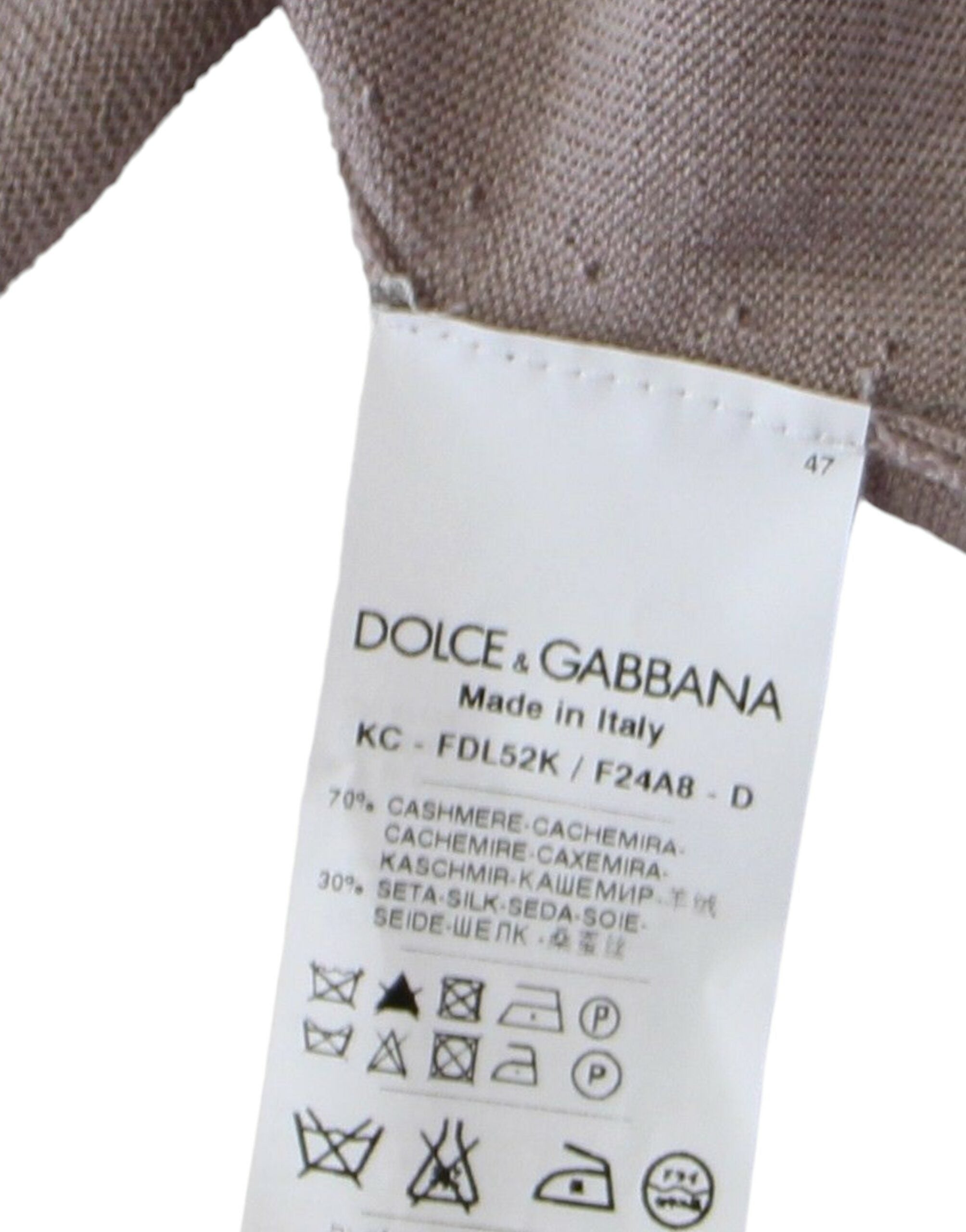 Dolce &amp; Gabbana Élégant Boléro en Maille Légère en Mélange Cachemire et Soie