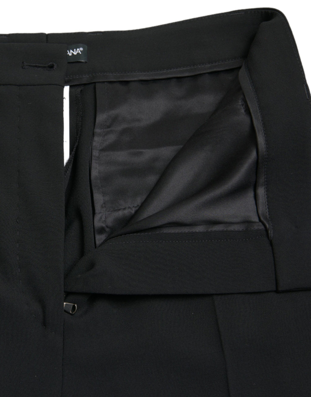 Dolce &amp; Gabbana Elegante hoch taillierte, konische Wollhose