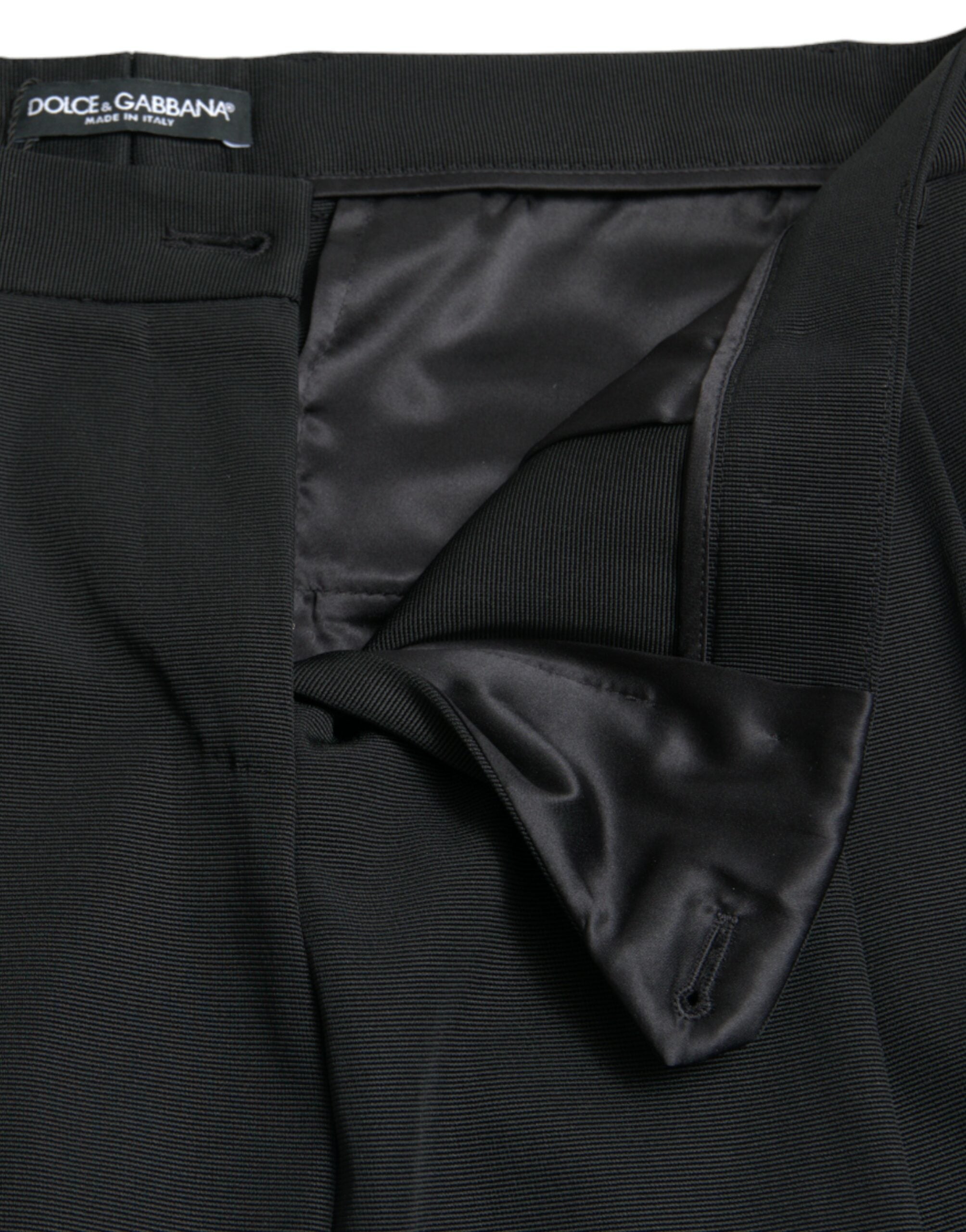 Dolce &amp; Gabbana Elegante, hoch taillierte, verkürzte Hose mit konischer Passform