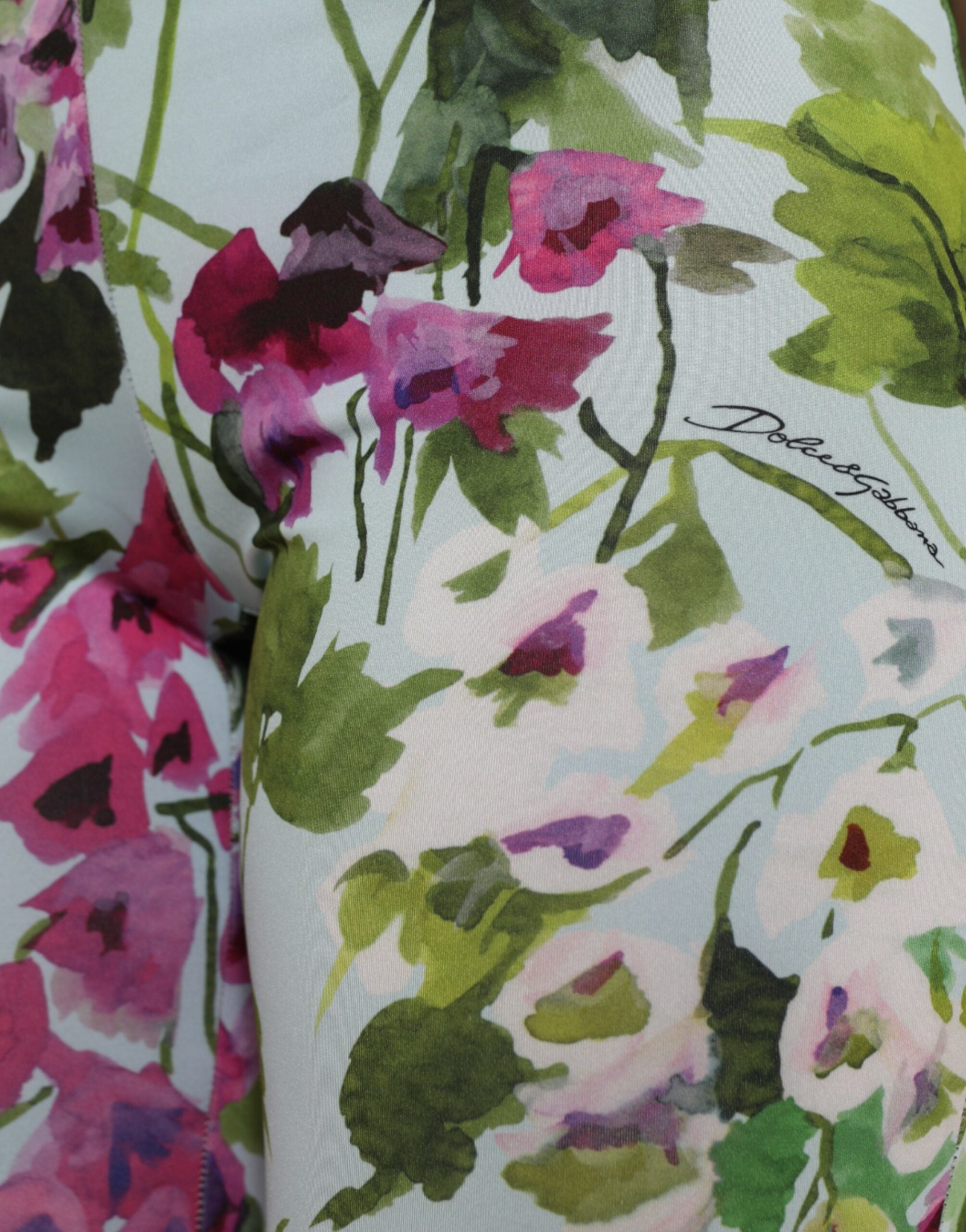 Pantalon legging taille haute à fleurs élégant Dolce &amp; Gabbana