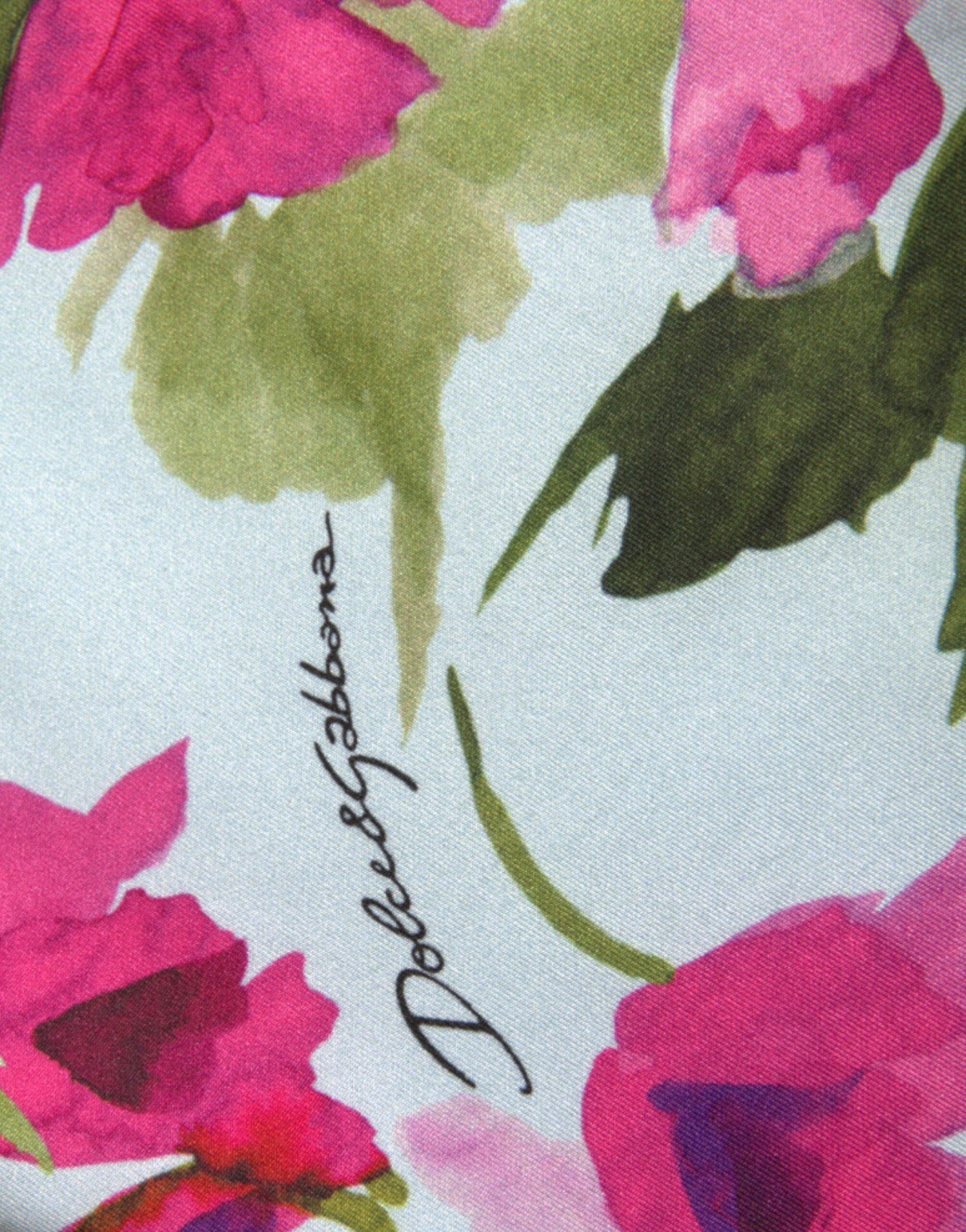 Pantalon legging taille haute à fleurs élégant Dolce &amp; Gabbana
