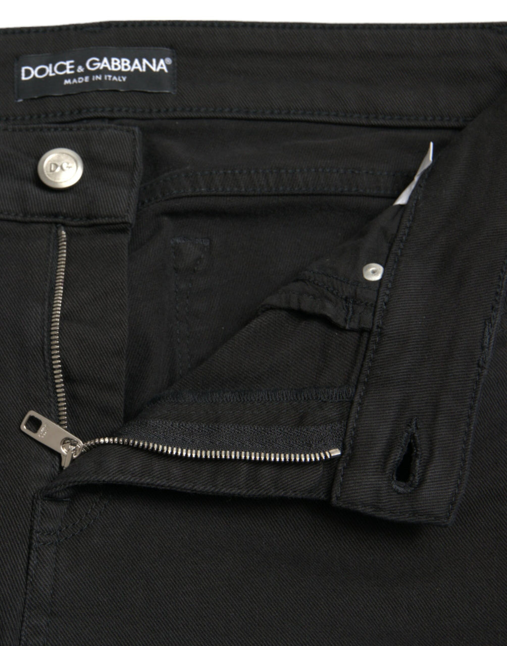 Dolce &amp; Gabbana Schicke schwarze Stretchjeans mit mittlerer Taille