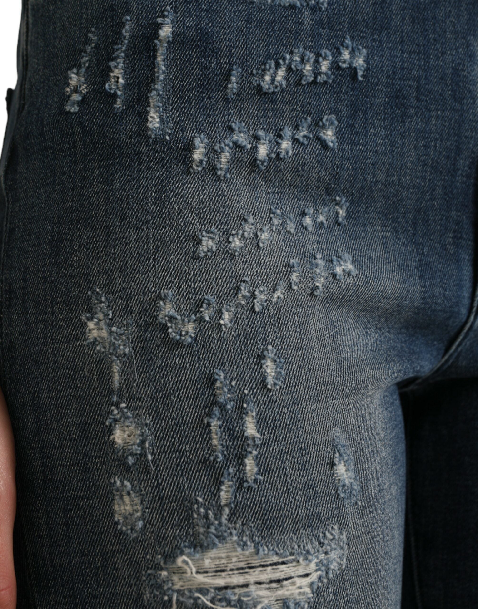 Dolce &amp; Gabbana Elegante Stretch-Jeans mit hoher Taille