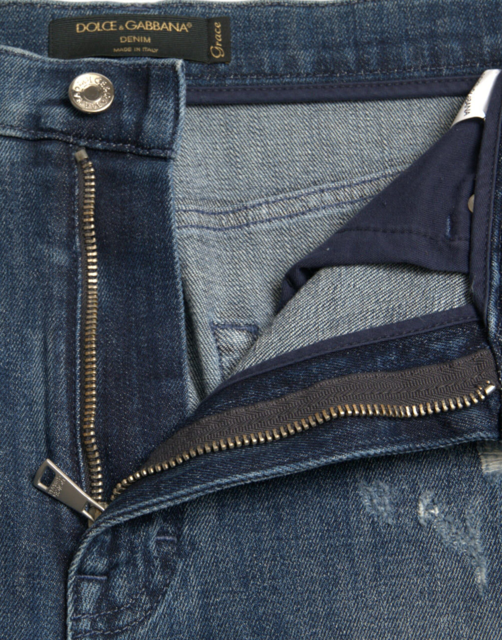 Dolce &amp; Gabbana Elegante Stretch-Jeans mit hoher Taille