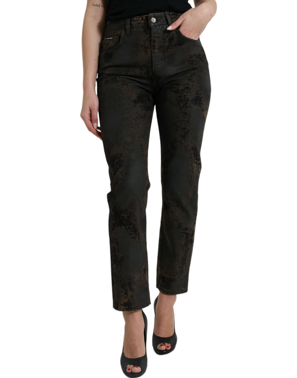 Dolce &amp; Gabbana – Schicke Boyfriend-Stretchjeans mit mittlerer Taille
