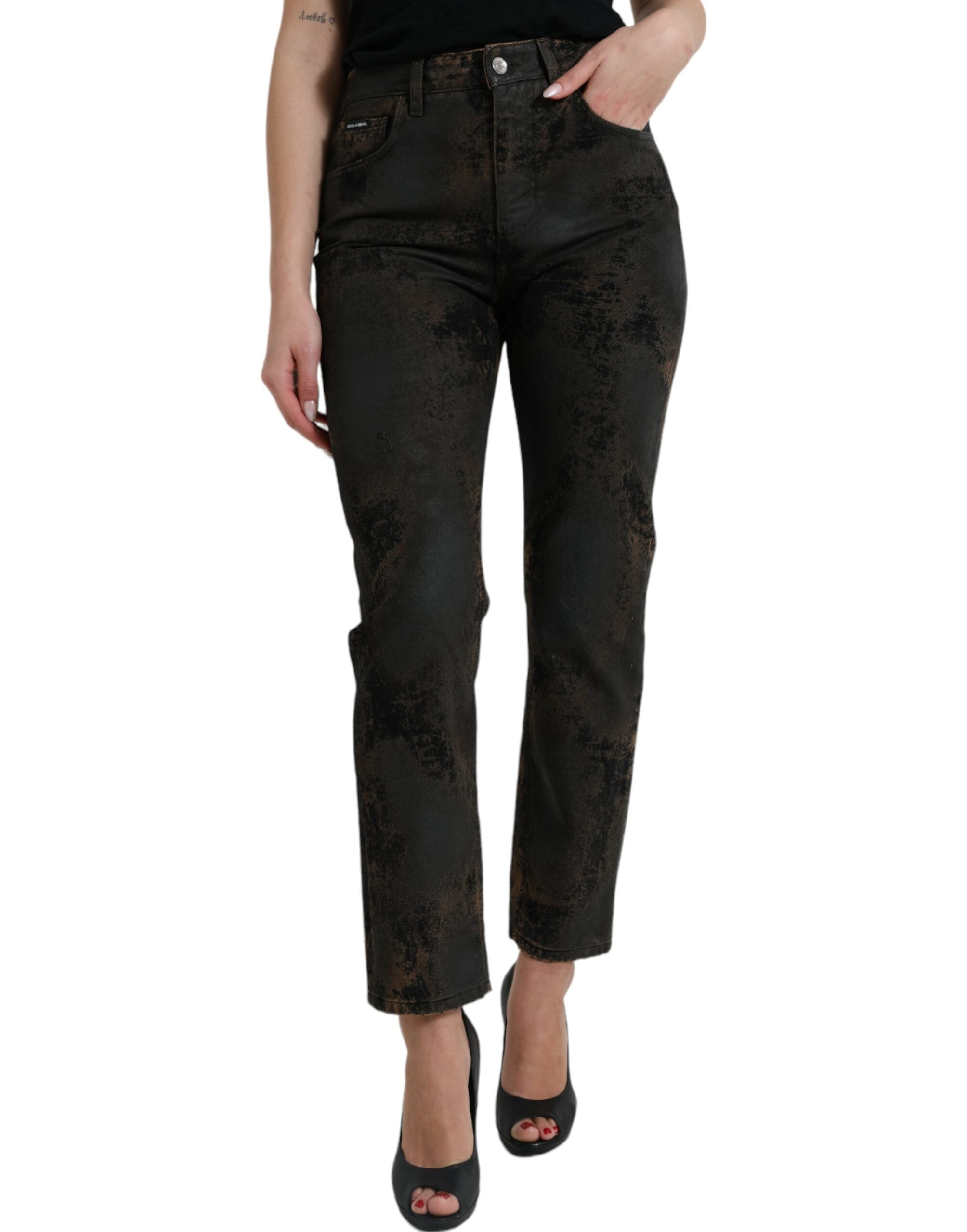 Dolce &amp; Gabbana – Schicke Boyfriend-Stretchjeans mit mittlerer Taille