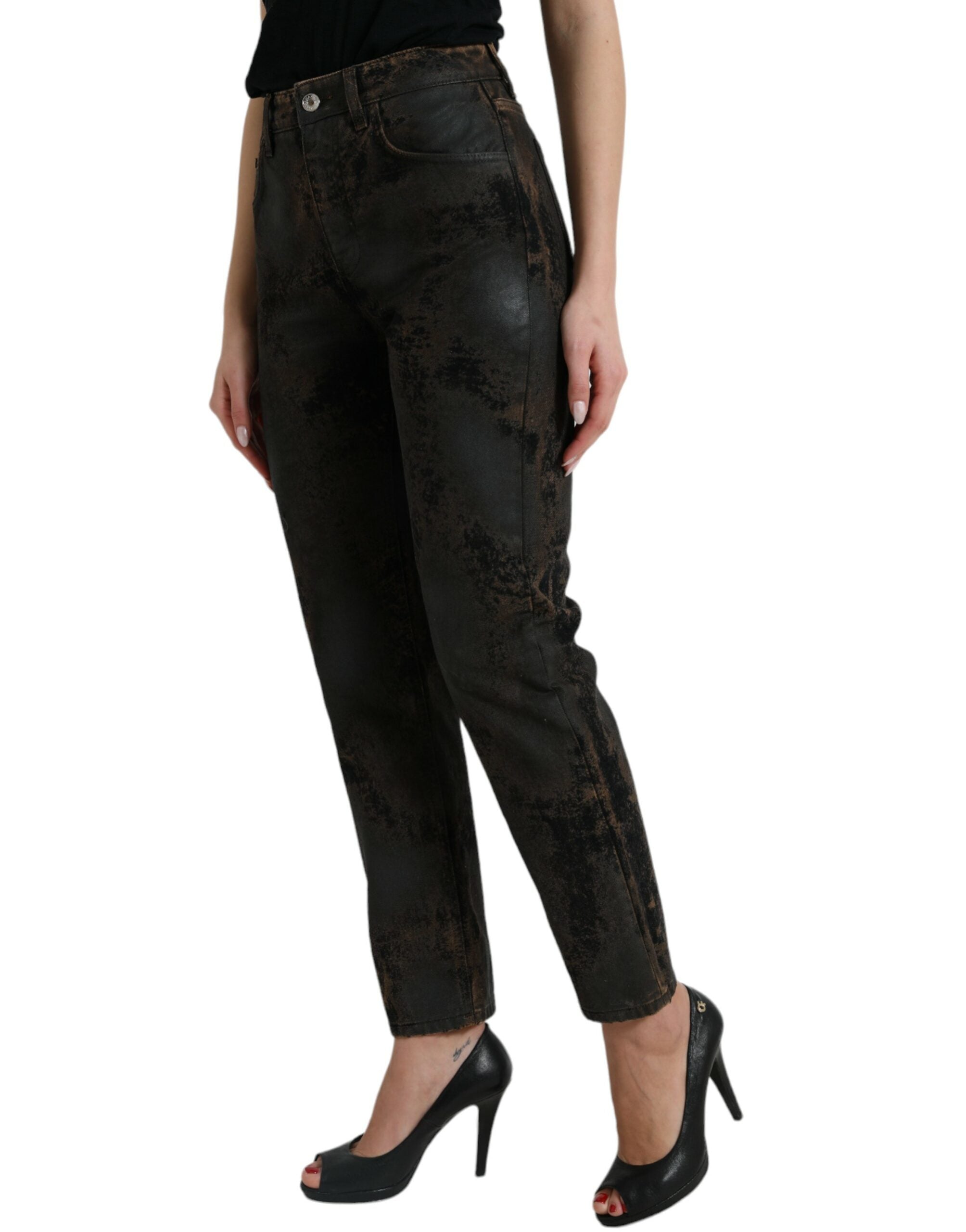 Dolce &amp; Gabbana – Schicke Boyfriend-Stretchjeans mit mittlerer Taille