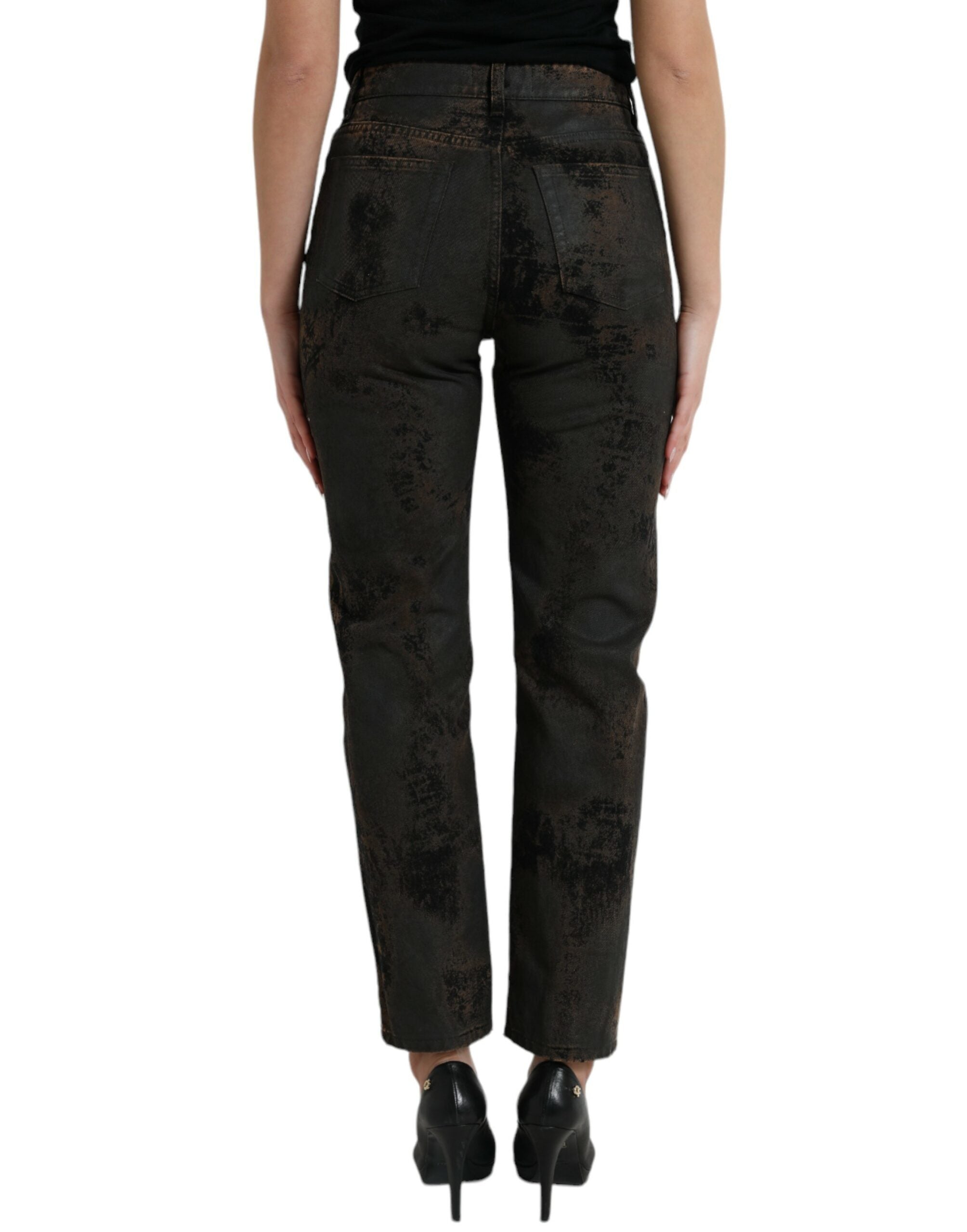 Dolce &amp; Gabbana – Schicke Boyfriend-Stretchjeans mit mittlerer Taille