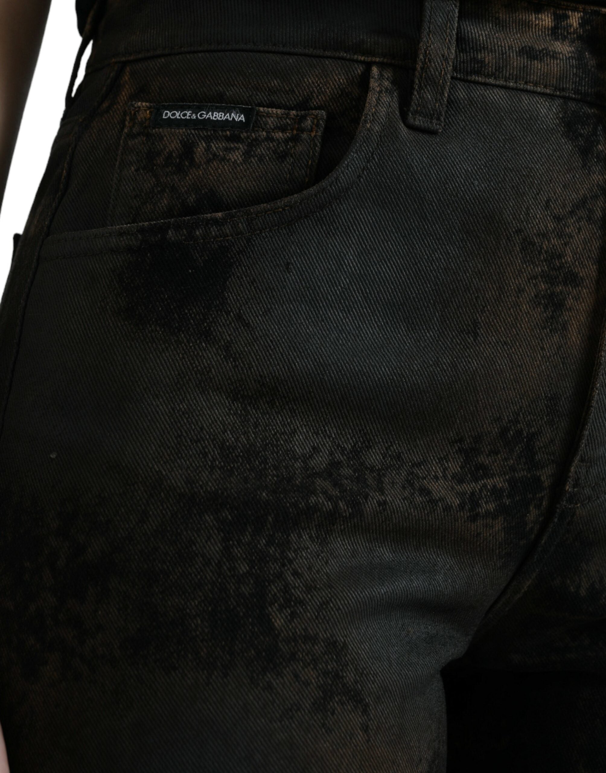 Dolce &amp; Gabbana – Schicke Boyfriend-Stretchjeans mit mittlerer Taille