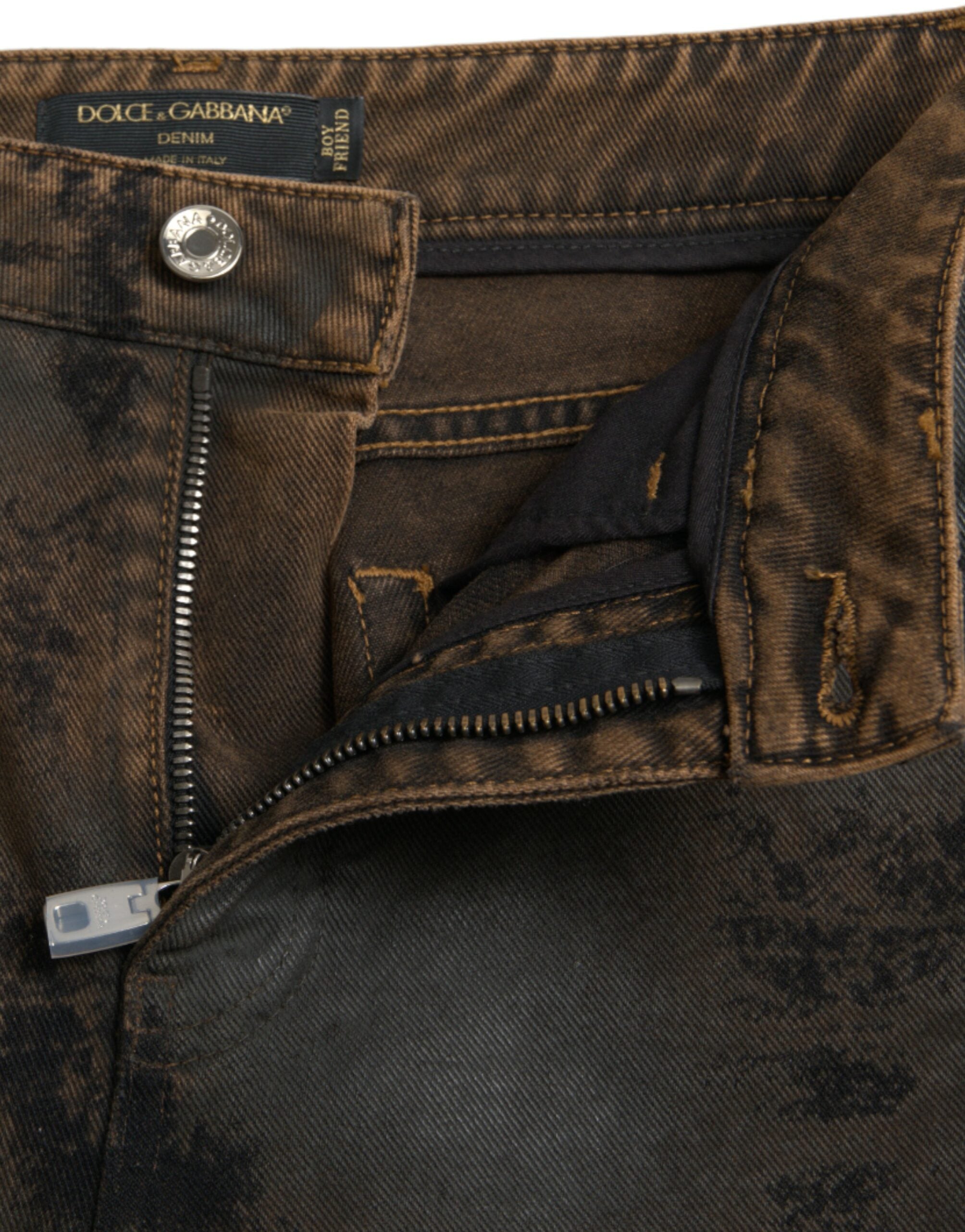 Dolce &amp; Gabbana – Schicke Boyfriend-Stretchjeans mit mittlerer Taille