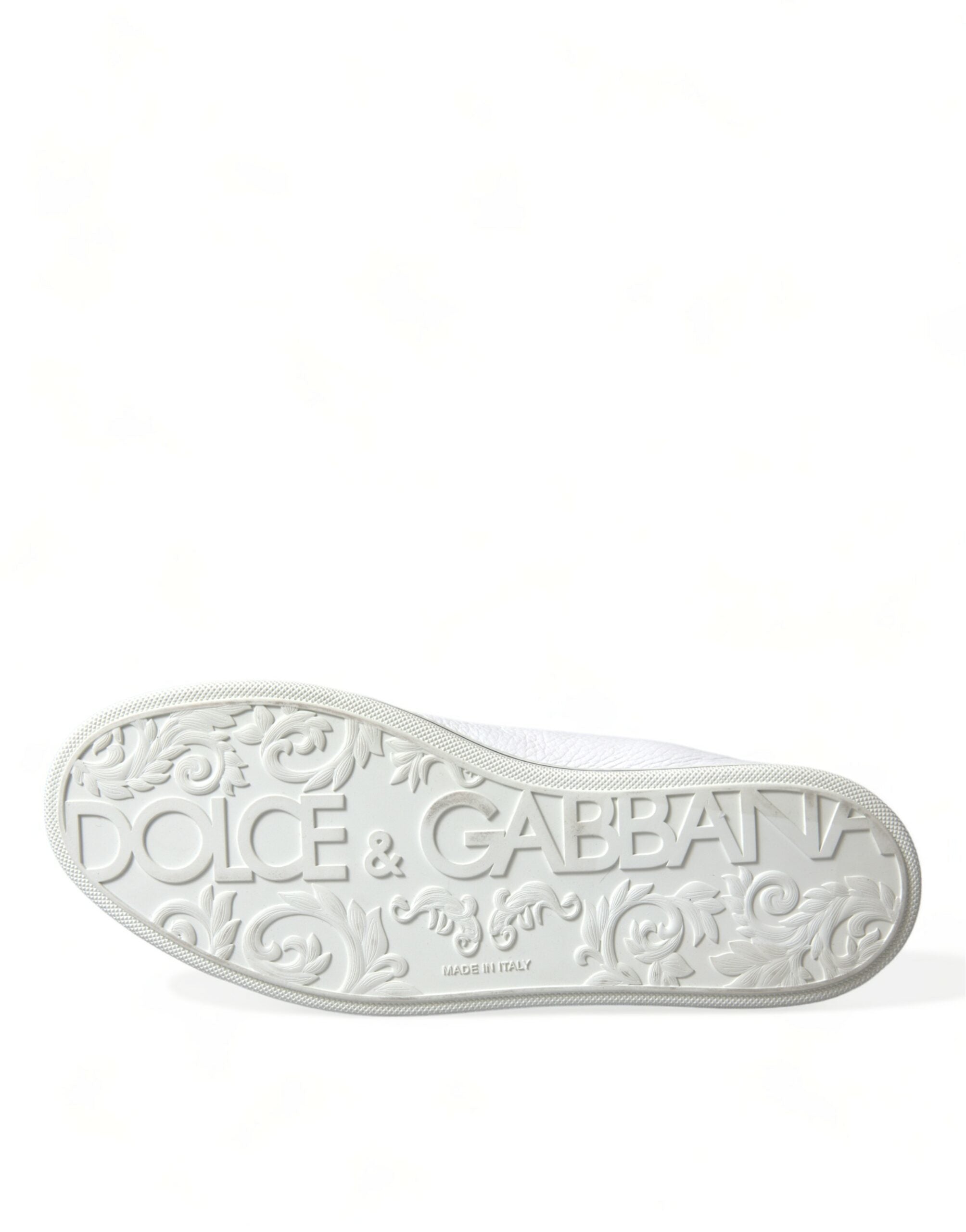 Dolce &amp; Gabbana Elegante weiße High-Top-Sneakers aus Leder