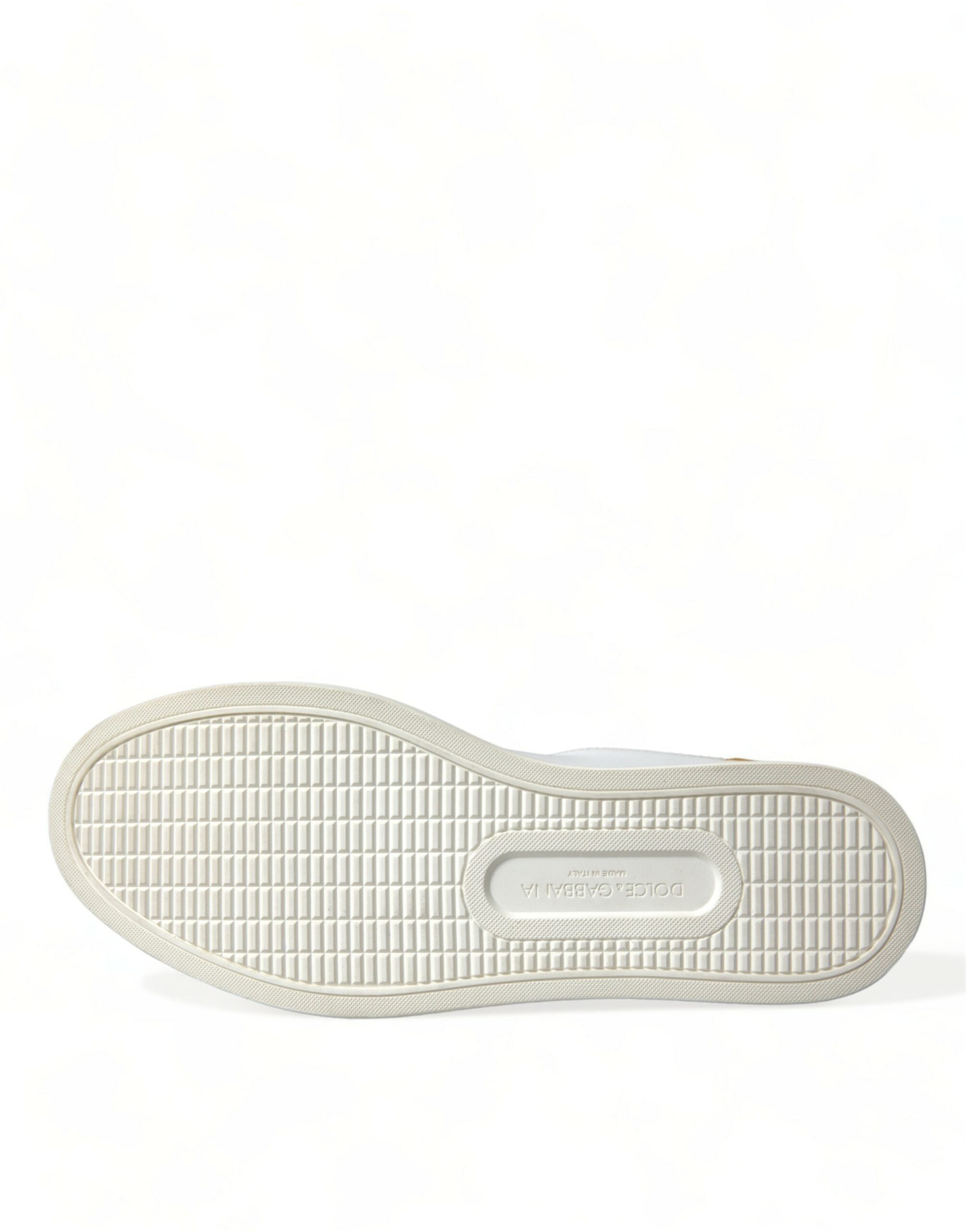 Dolce &amp; Gabbana – Elegante weiße Low-Top-Sneakers aus Leder