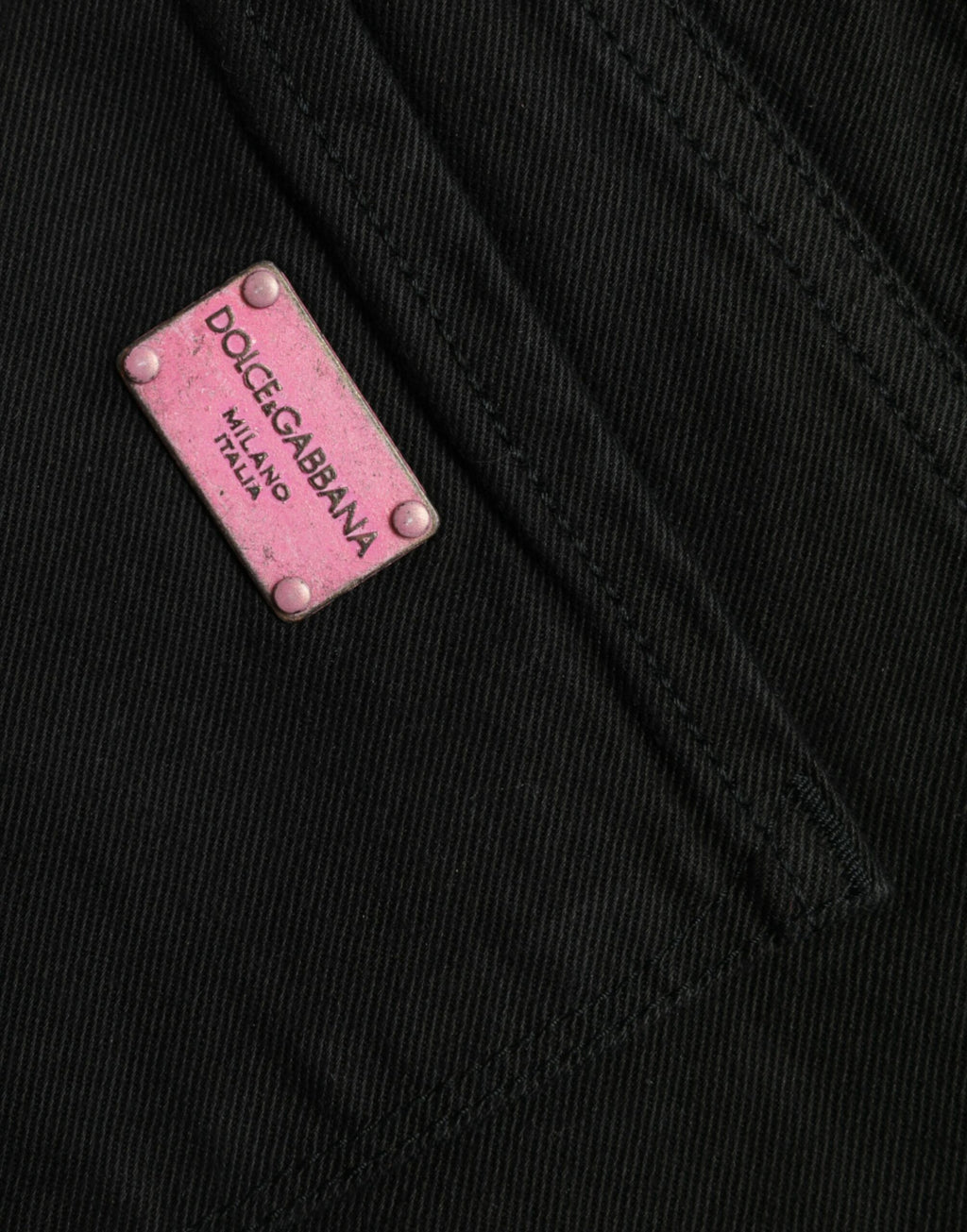 Dolce &amp; Gabbana Elegante schwarze Stretchjeans mit mittlerer Taille