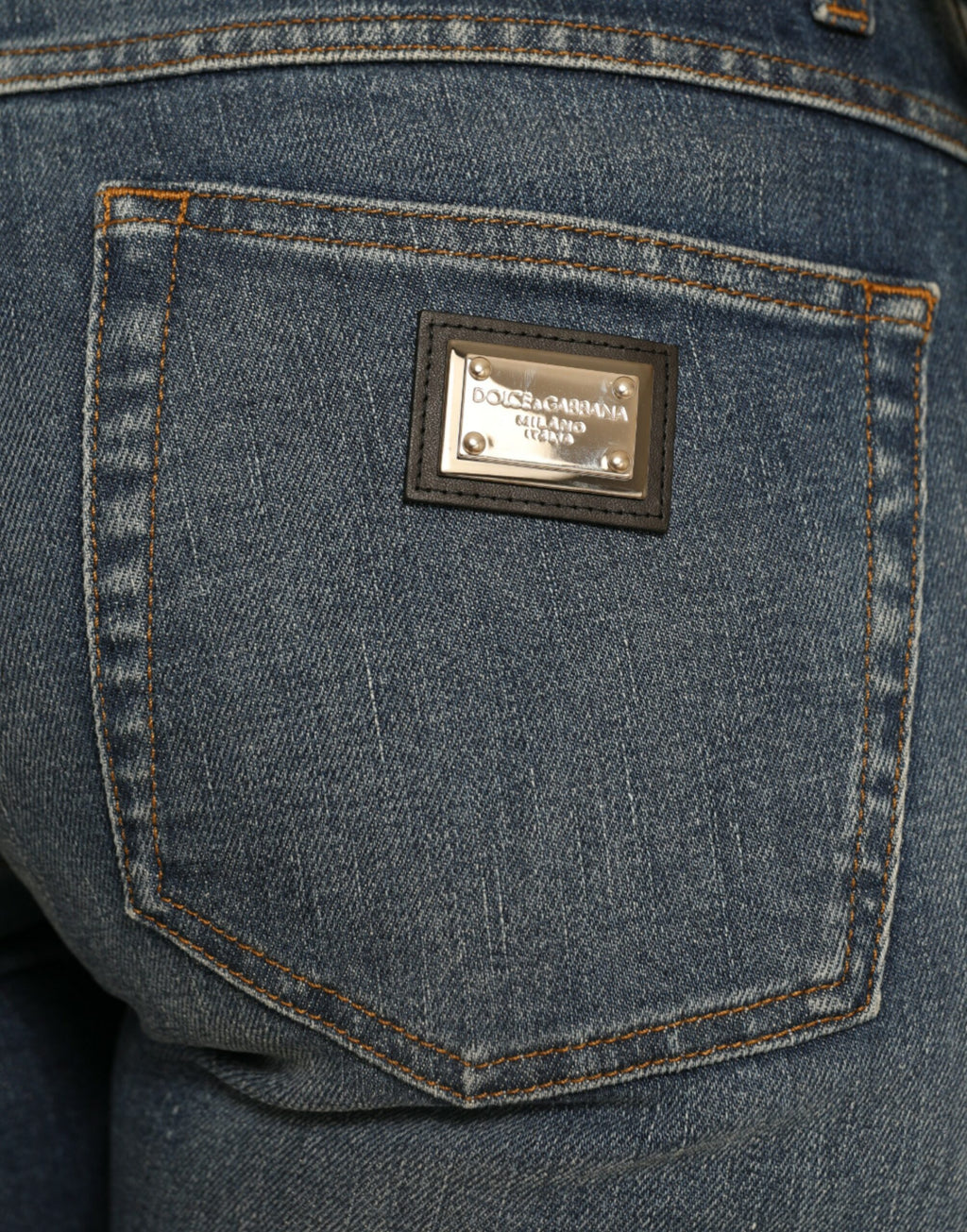 Dolce &amp; Gabbana – Schicke Boyfriend-Stretchjeans mit mittlerer Taille